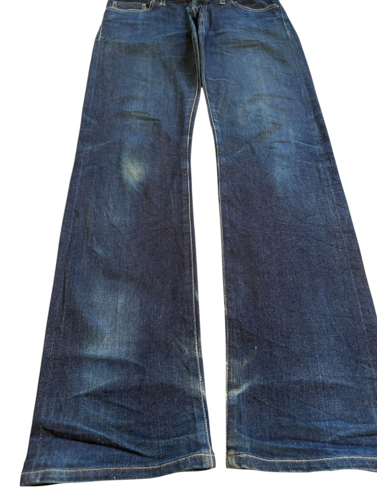 Shellac Vintage Shellac Selvedge Raw Denim Style Button Fly Jeans Size US 32 / EU 48 - 6 Thumbnail