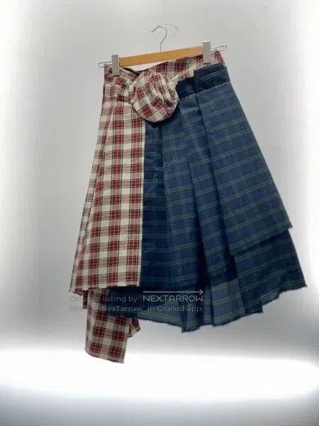 Comme des Garcons Comme Des Garcons size XS Contrast vintage plaid design sk Size 25" / US 0 / IT 36 - 2 Thumbnail