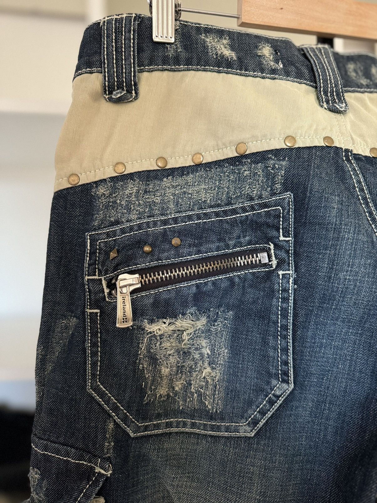 Other Ireland Multipocket Multizip Avant Garde Jeans Pants Size US 34 / EU 50 - 9 Thumbnail