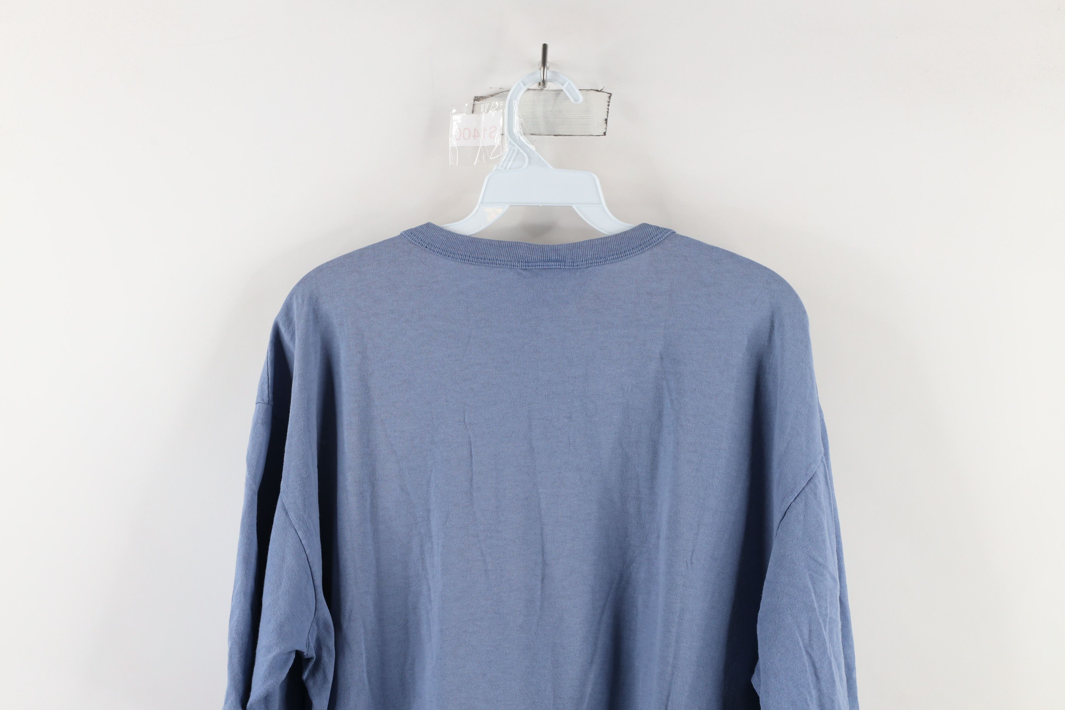 Vintage Vintage 90s Streetwear Short Sleeve T-Shirt Blue Cotton USA Size US XL / EU 56 / 4 - 9 Thumbnail
