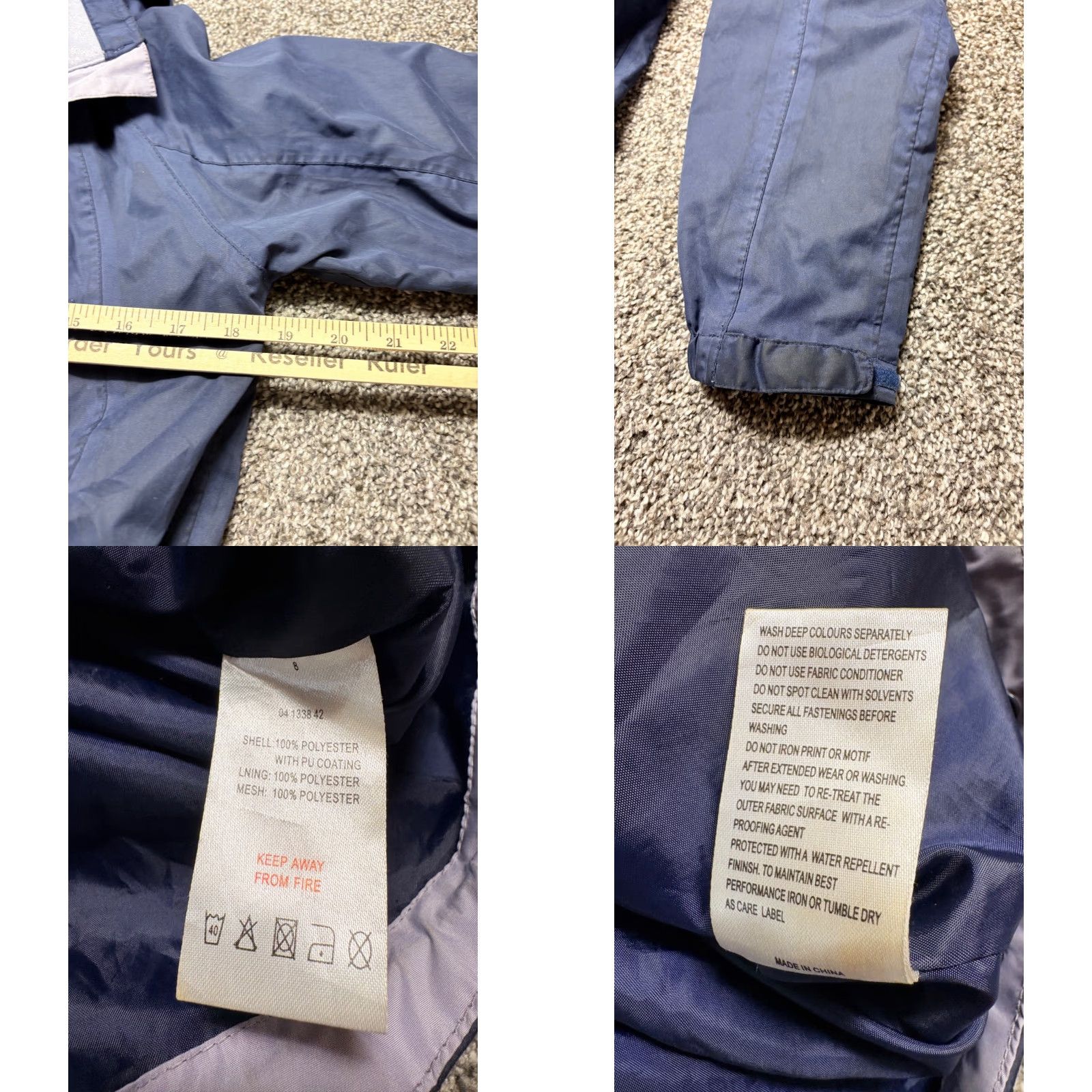 Vintage Peter Storm Jacket Mens 8 Navy Full Zip StormTech Hooded Lightweight Waterproof Jacket Size US M / EU 48-50 / 2 - 9 Thumbnail