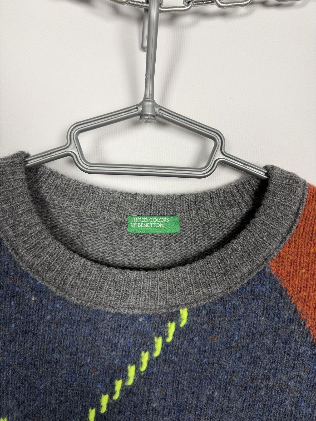 United Colors Of Benetton United Colors Of Benetton Wool Sweater Crew Pullover Size M Size US M / EU 48-50 / 2 - 7 Thumbnail