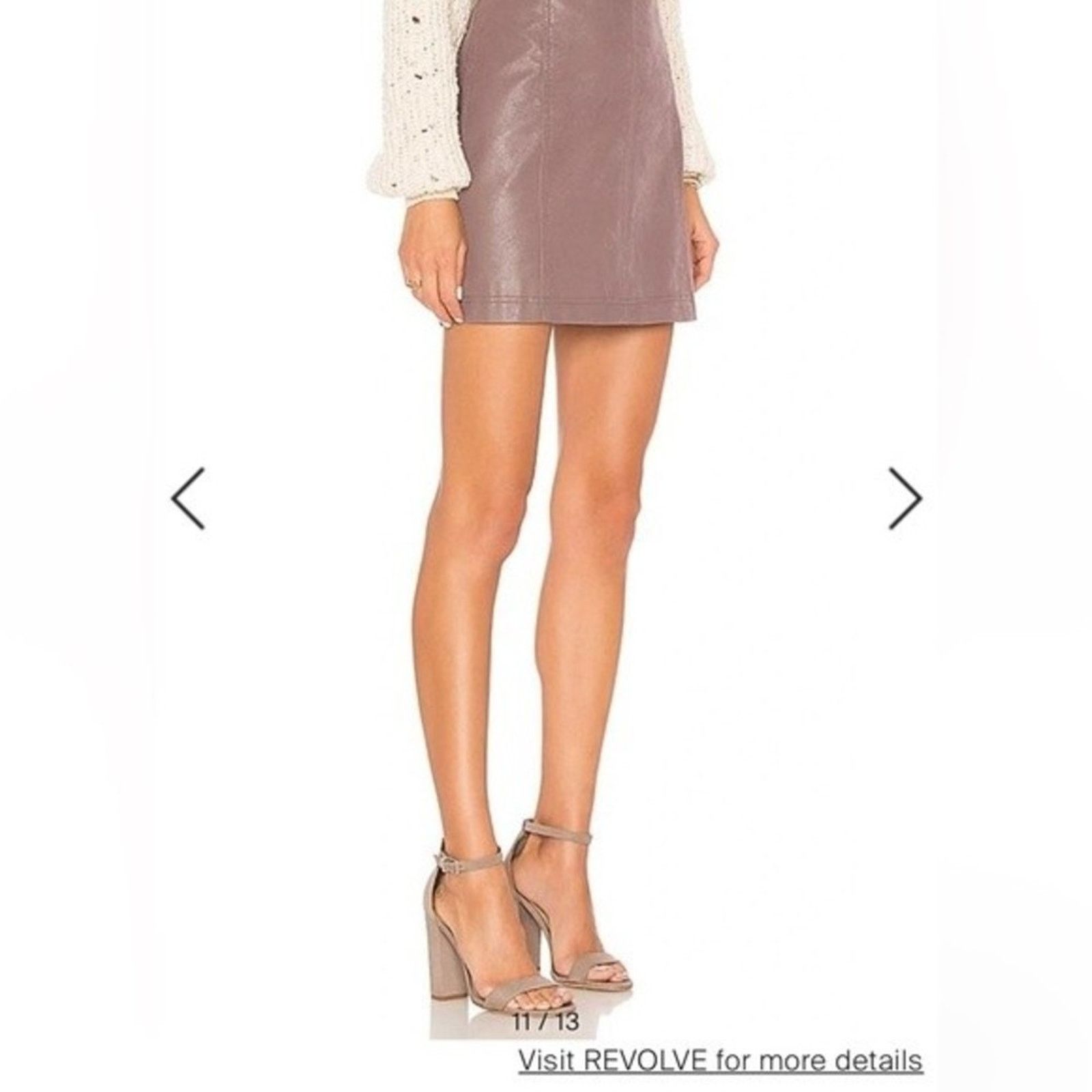 Free People FreePeople vegan suede pink mini skirt, size 4 Size 27" / US 4 / IT 40 - 2 Thumbnail