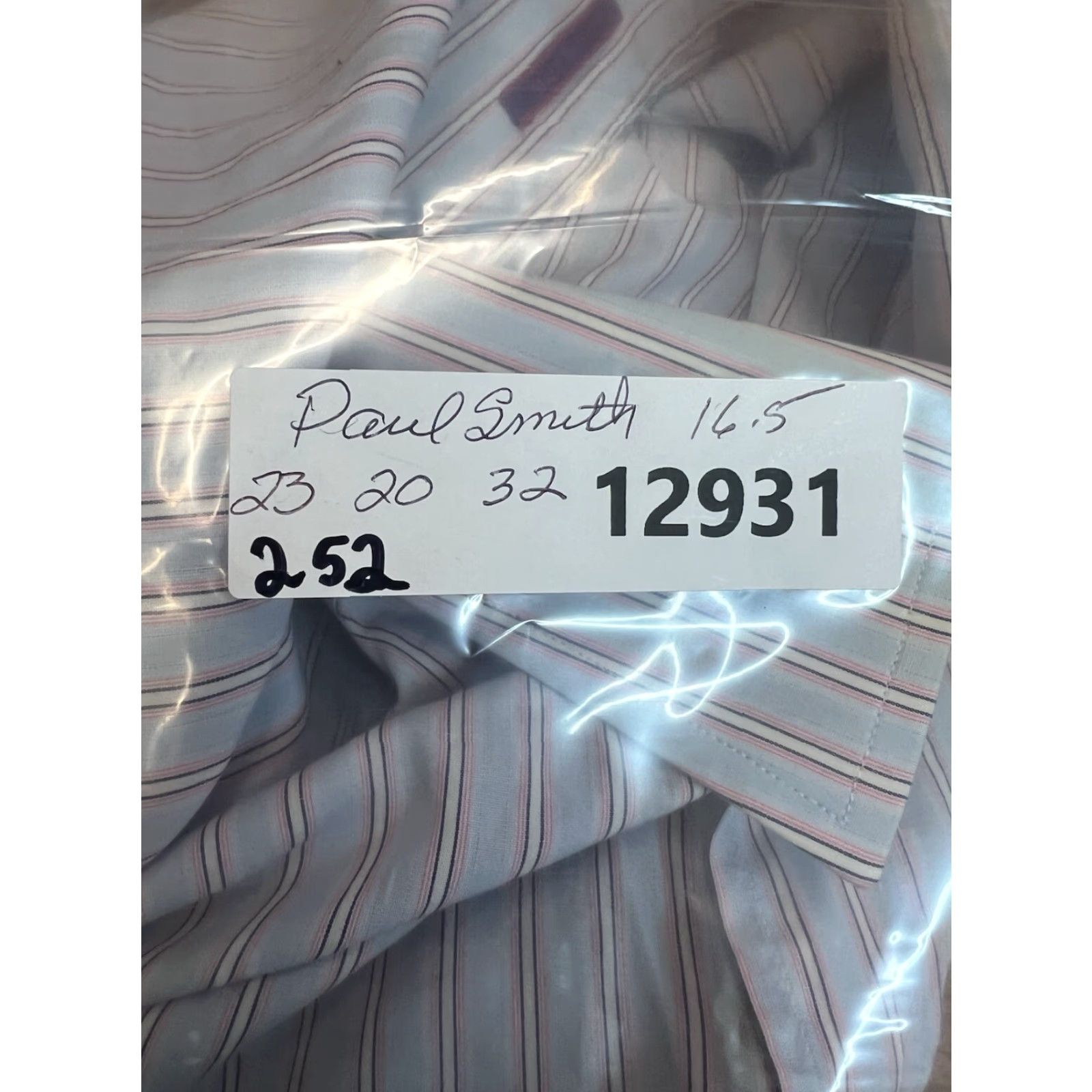 Paul Smith VINTAGE Paul Smith London Striped Button-Up Shirt Mens Size 16.5 Blue Casual Business Size US L / EU 52-54 / 3 - 8 Thumbnail
