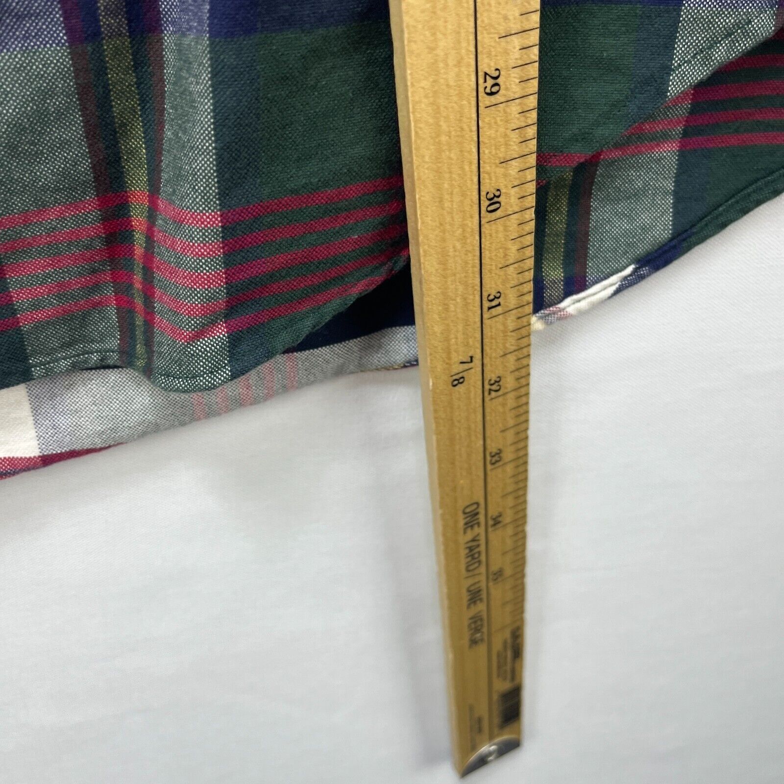 Tommy Hilfiger × Vintage Vintage 90s Tommy Hilfiger Long Button Up Plaid Shirt Large Size US L / EU 52-54 / 3 - 8 Thumbnail