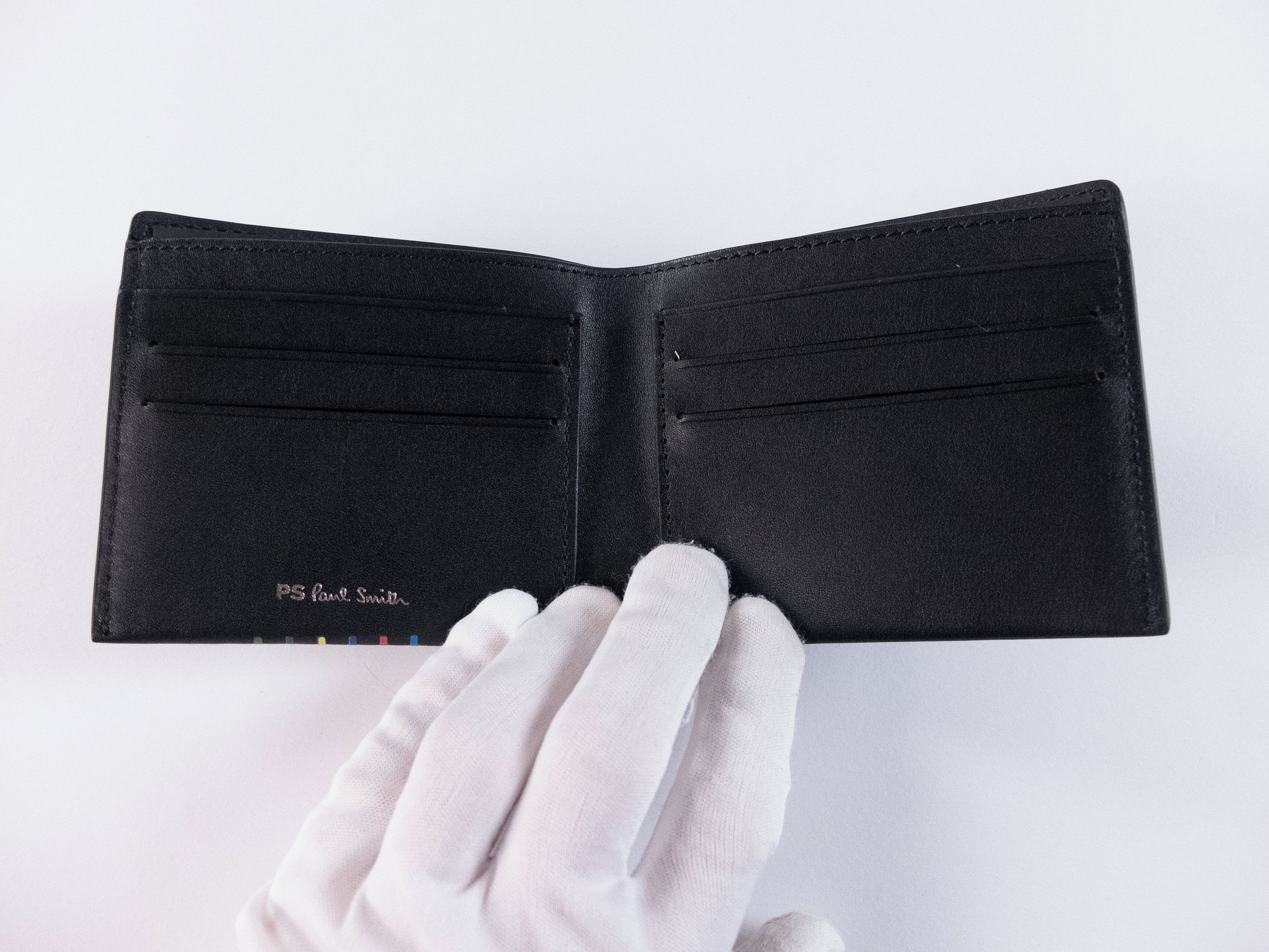 Paul Smith PS PAUL SMITH black soft leather bifold wallet authentic Size ONE SIZE - 5 Thumbnail