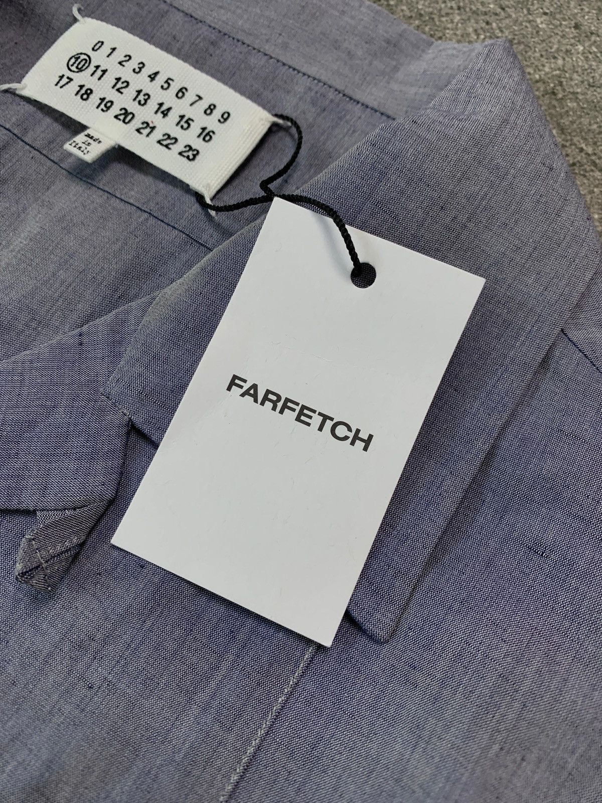 Maison Margiela FREE TAX! BNWT MM Embroidery Linen Blend Camp Collar Shirt Size US M / EU 48-50 / 2 - 6 Thumbnail