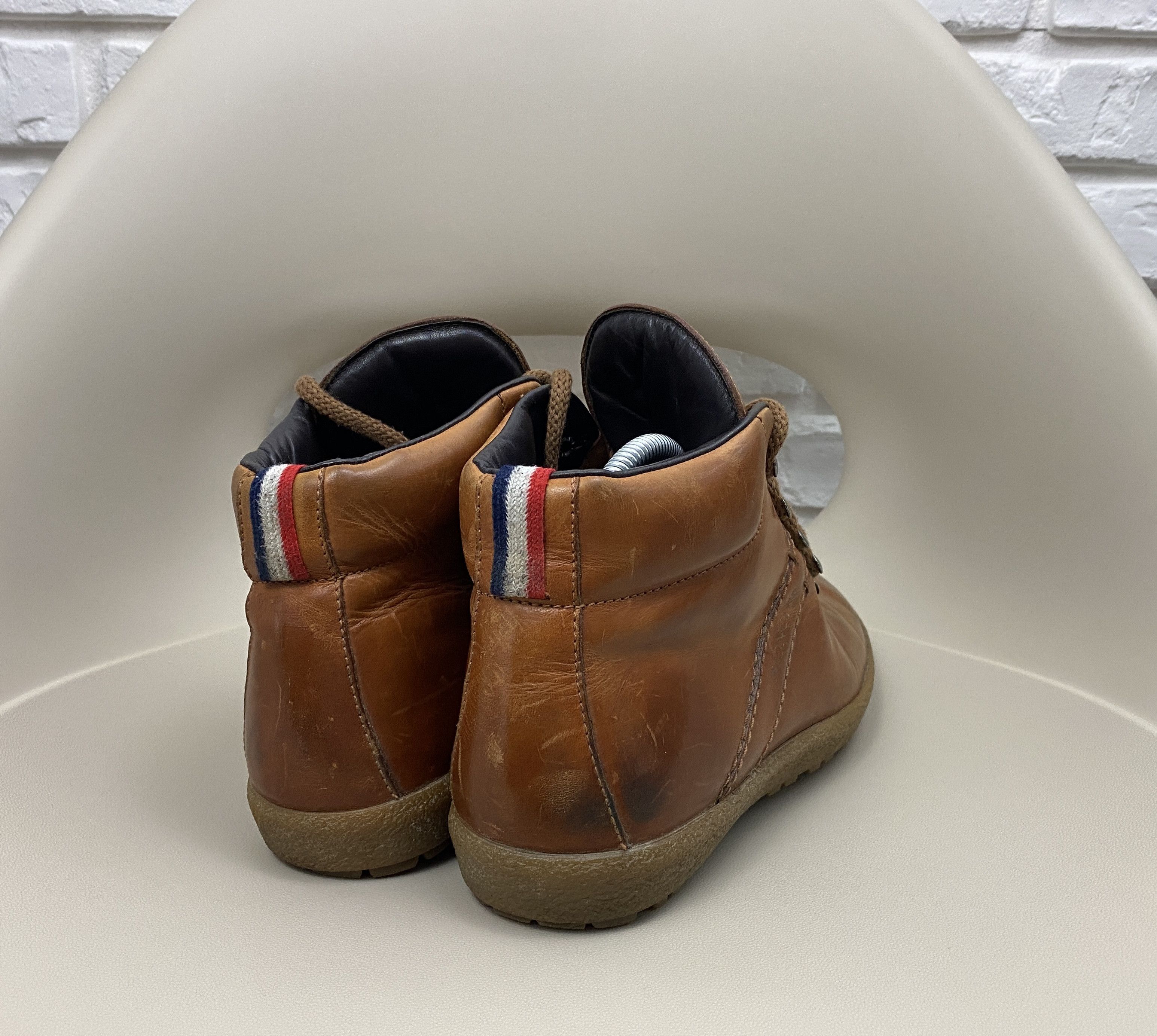 Moncler Moncler Full-Grain Leather Boots Brown Size 40 US 7 Size US 7 / EU 40 - 2 Thumbnail