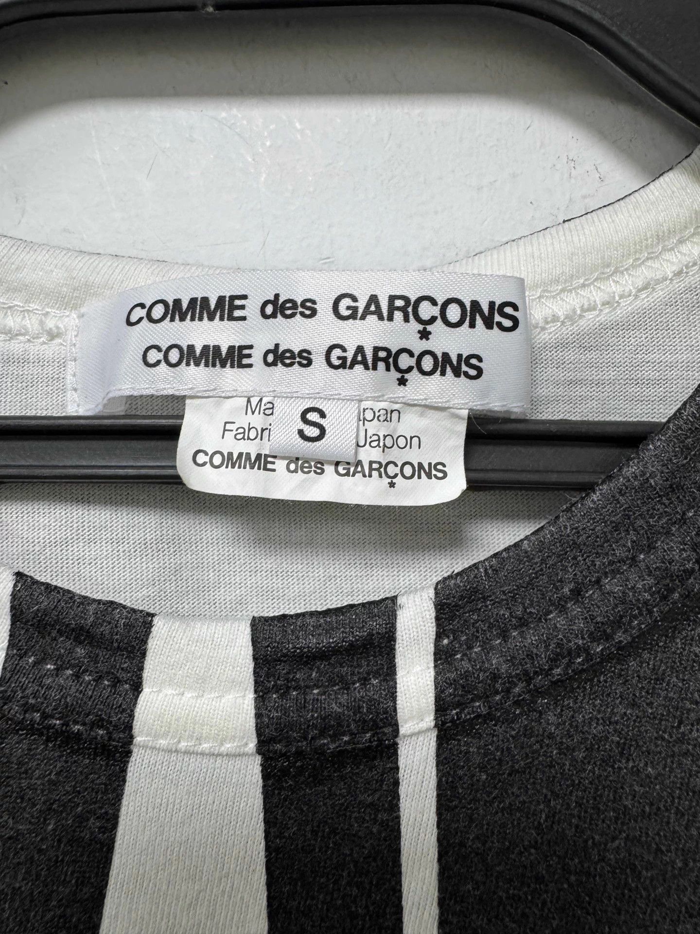 Comme des Garcons CDG Naval Collar White/Black Trim Tee S Japan Worn-Stained Size S / US 4 / IT 40 - 3 Thumbnail
