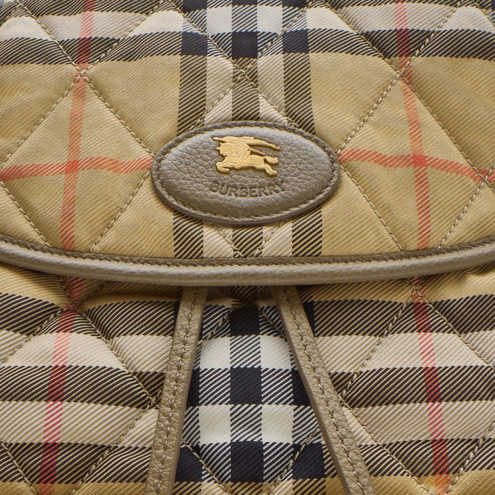 Burberry BURBERRY Horseshoe Beige Backpack New Size ONE SIZE - 3 Thumbnail