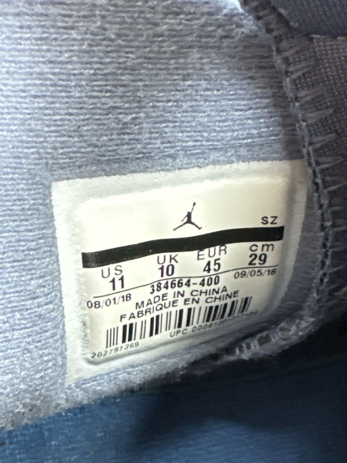 Nike Jordan 6 Diffused Blue Size US 11 / EU 44 - 10 Thumbnail