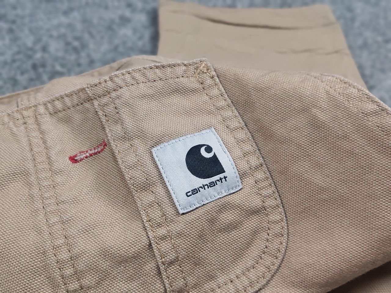 Carhartt Carhartt Wip bib overall w Canvas Beige Suit Vintage Style Size 32" / US 10 / IT 46 - 10 Thumbnail