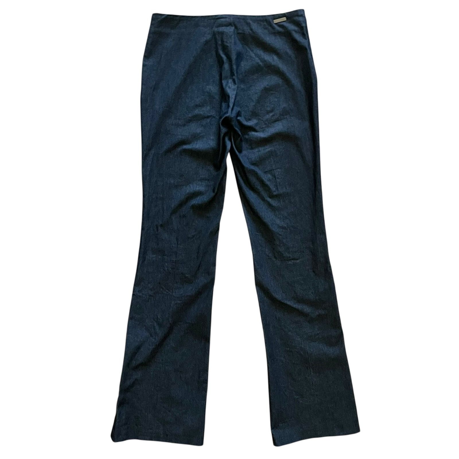 Barbara Bui Barbara Bui Initials Flare Leg Split Hem Dark Denim Jeans Size 30" / US 8 / IT 44 - 2 Thumbnail