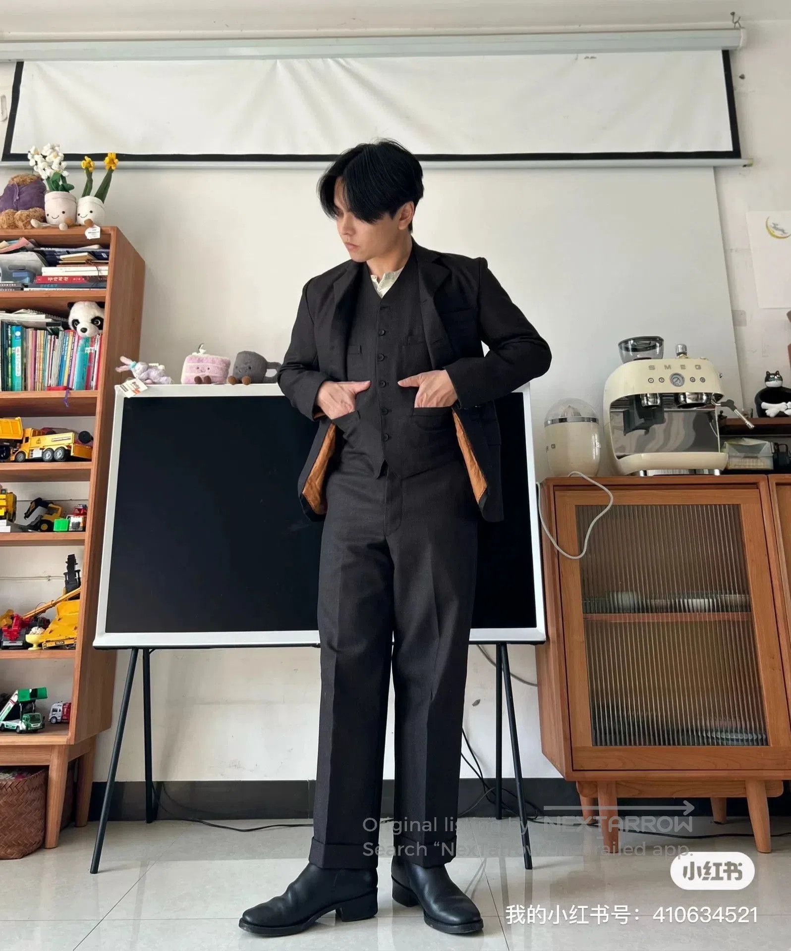 BLACK SIGN blacksign wool three-piece suit set. Size US M / EU 48-50 / 2 - 8 Thumbnail