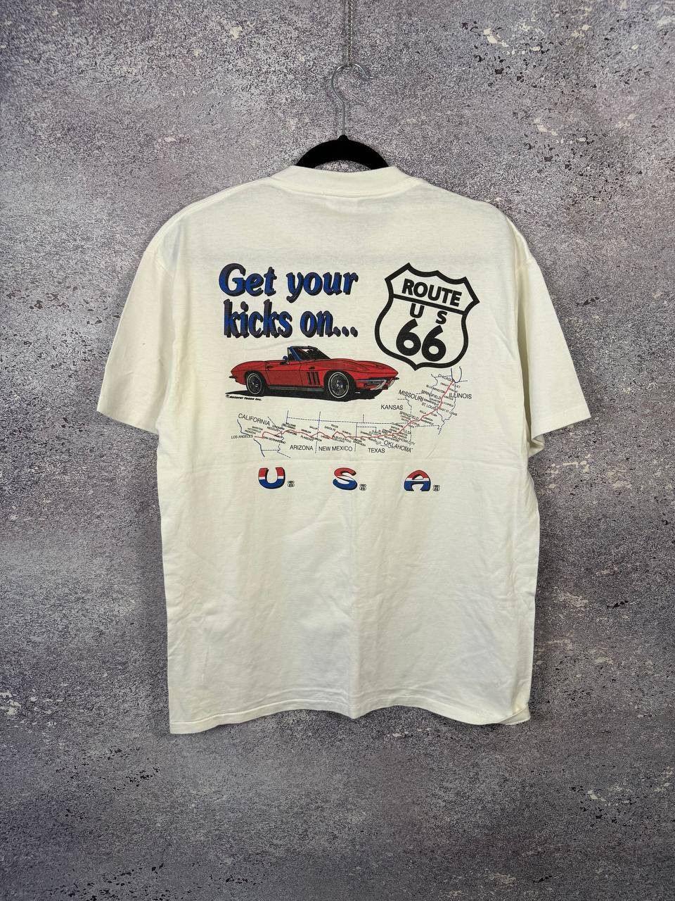 Route 66 × Vintage Vintage Single Stich Route 66 Souvenir T-Shirt Made in USA Size US L / EU 52-54 / 3 - 1 Thumbnail