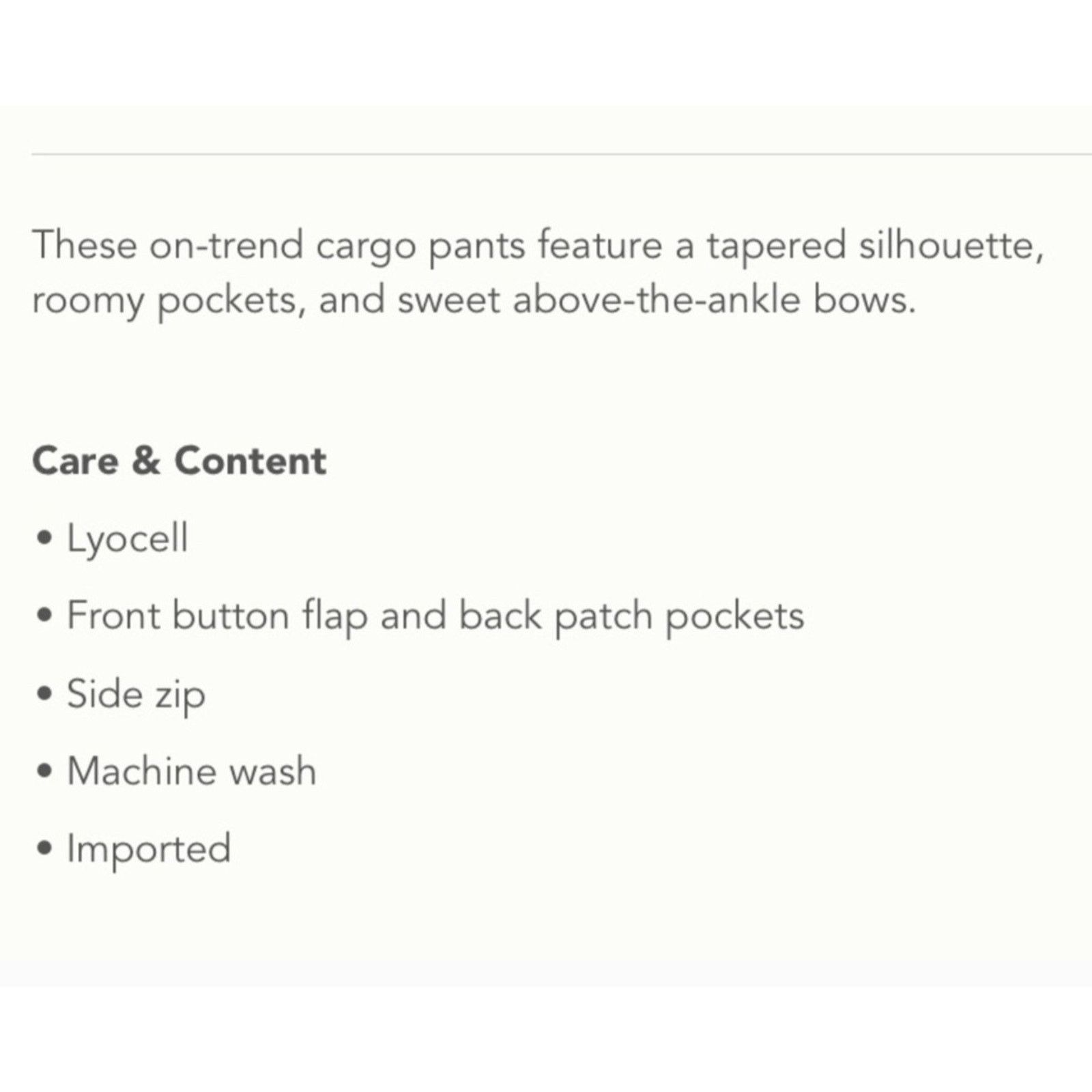 Anthropologie Anthropologie Cargo Harem Pants Lyocell Jogger Cropped 16W Size 40" / US 18 - 7 Thumbnail