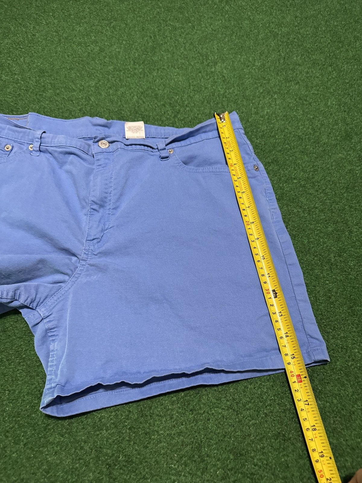 Levi's Vintage Clothing Levis 555 Guy Fit Vintage 16 Mis Blue Shorts 36 Waist 6” Size 36" / US 14 / IT 50 - 9 Thumbnail