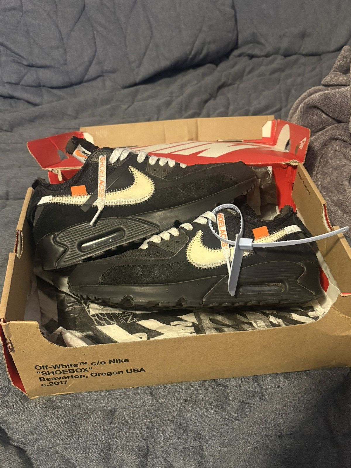 Nike Air max 90 Off White Size US 8 / EU 41 - 1 Thumbnail