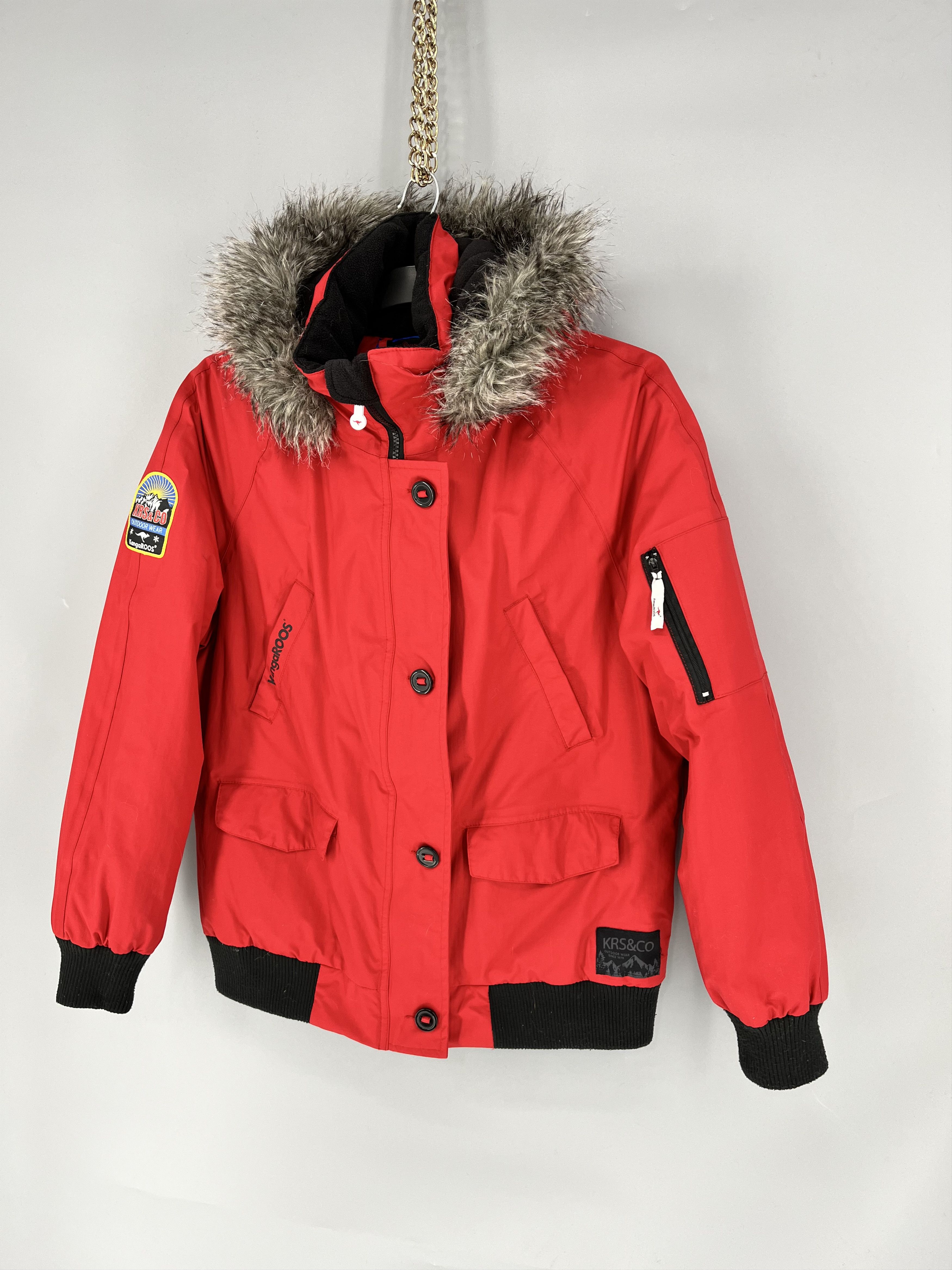KangaROOS Vintage Kangaroos Mens Puffer Down Jacket With Fur Hoodie Size US M / EU 48-50 / 2 - 3 Thumbnail