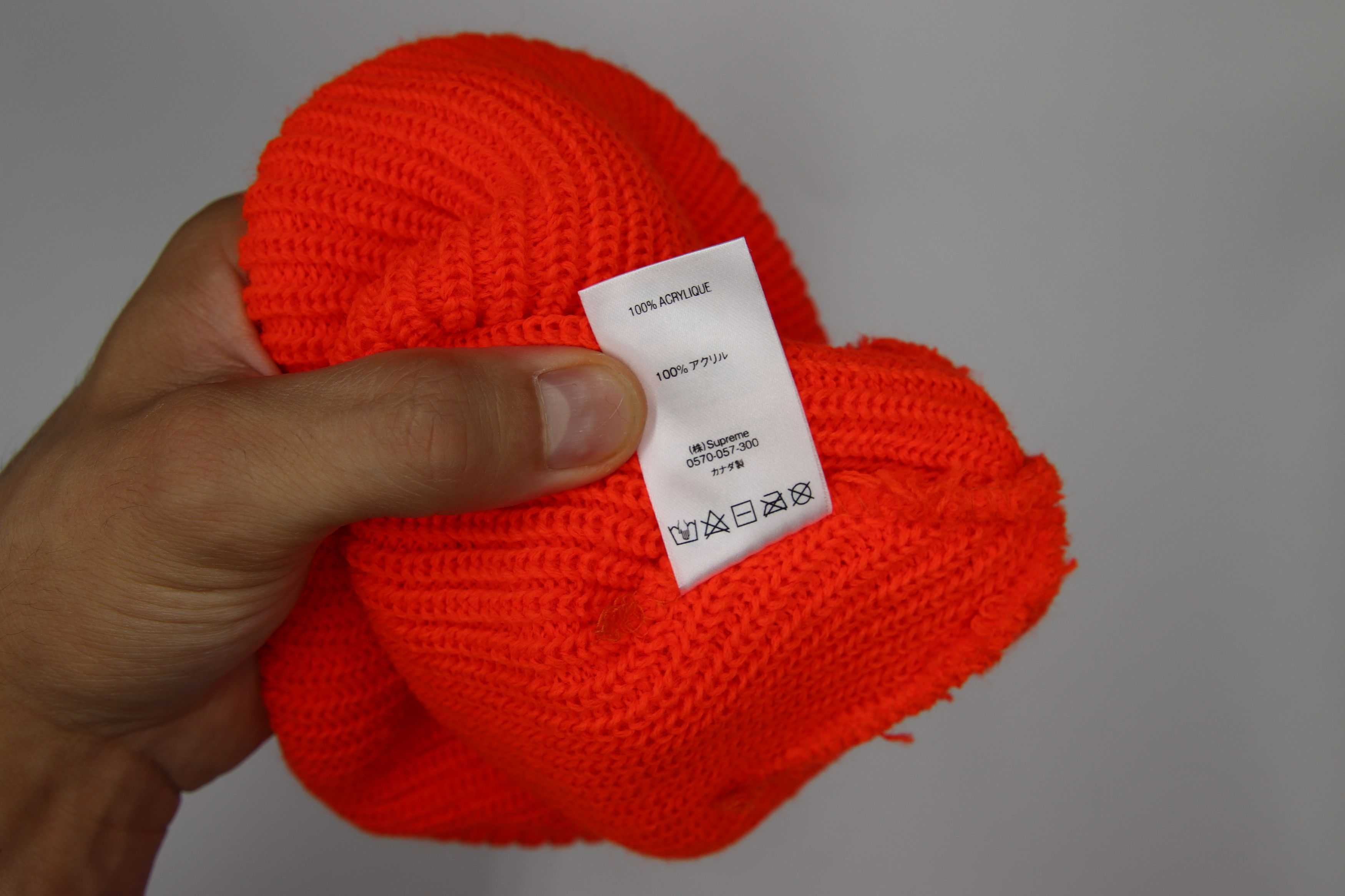 Supreme Defect mixed tissue Supreme Loose Gauge Beanie Orange Size ONE SIZE - 4 Thumbnail