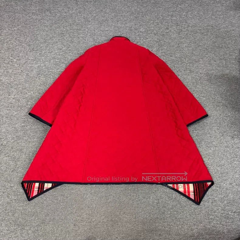 Hermes Hermes Red diamond-stitched quilted asymmetrical hem mid-l Size XXS / US 00 / IT 34 - 2 Thumbnail