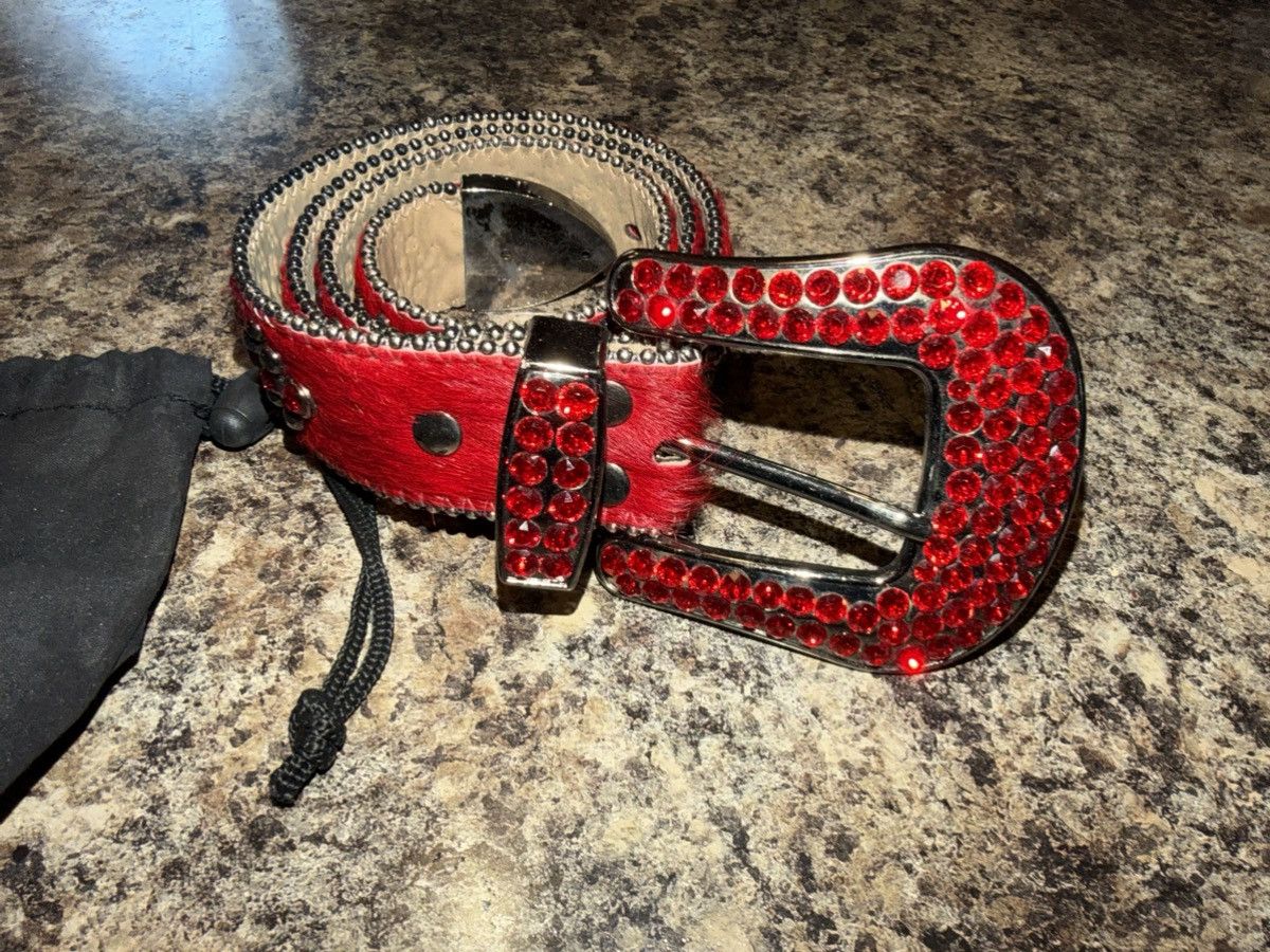 B.B. Simon B.B. Simon ruby horsehair belt Size 30 - 1 Thumbnail