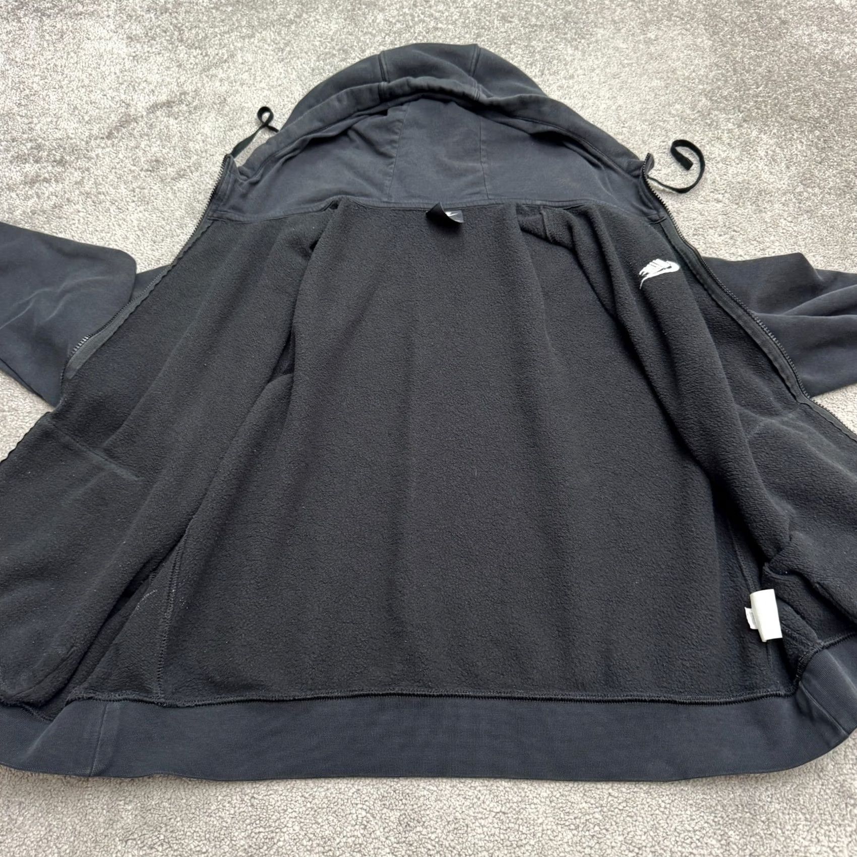 Nike Nike Full Zip Hoodie Sweatshirt Mens XL Black Pockets Fleece Casual Streetwear Size US XL / EU 56 / 4 - 6 Thumbnail