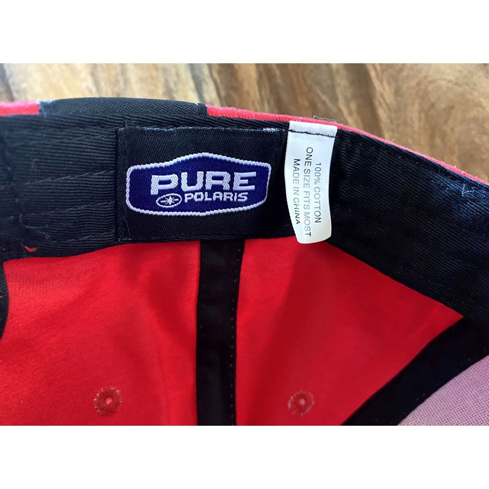 Vintage Polaris All Terrain Vehicles Hat Adjustable Red OSFA | Polaris Hat | Men | Baseball Cap | One Size Size ONE SIZE - 7 Thumbnail