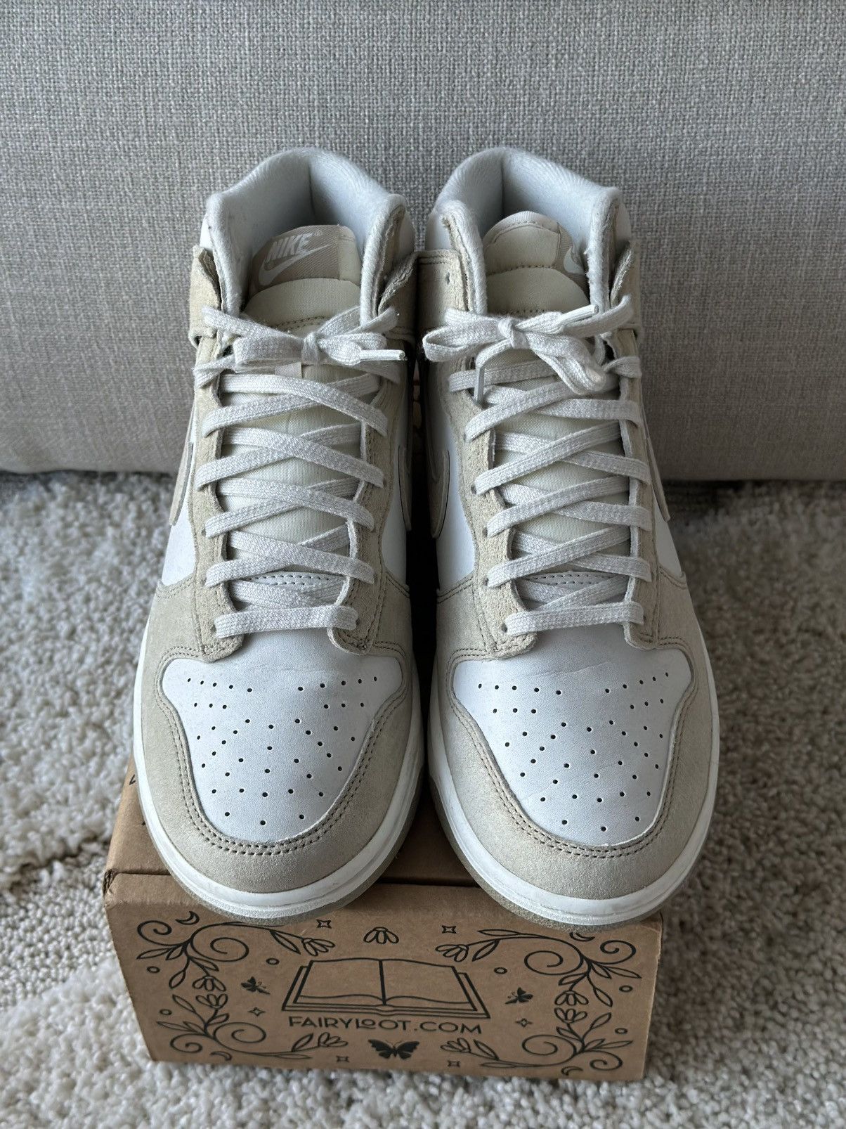 Nike Nike Dunk Tan Suede High Size US 8.5 / EU 41-42 - 2 Thumbnail