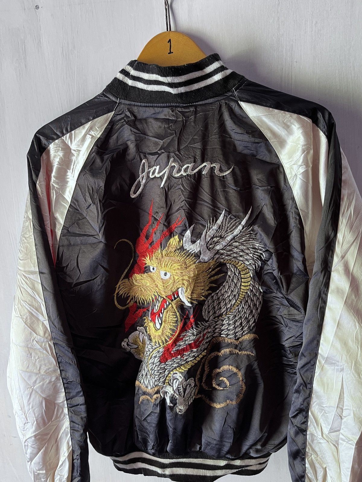 Japanese Brand JAPANESE SUKAJAN DRAGON JACKET 1990 Size US L / EU 52-54 / 3 - 7 Thumbnail