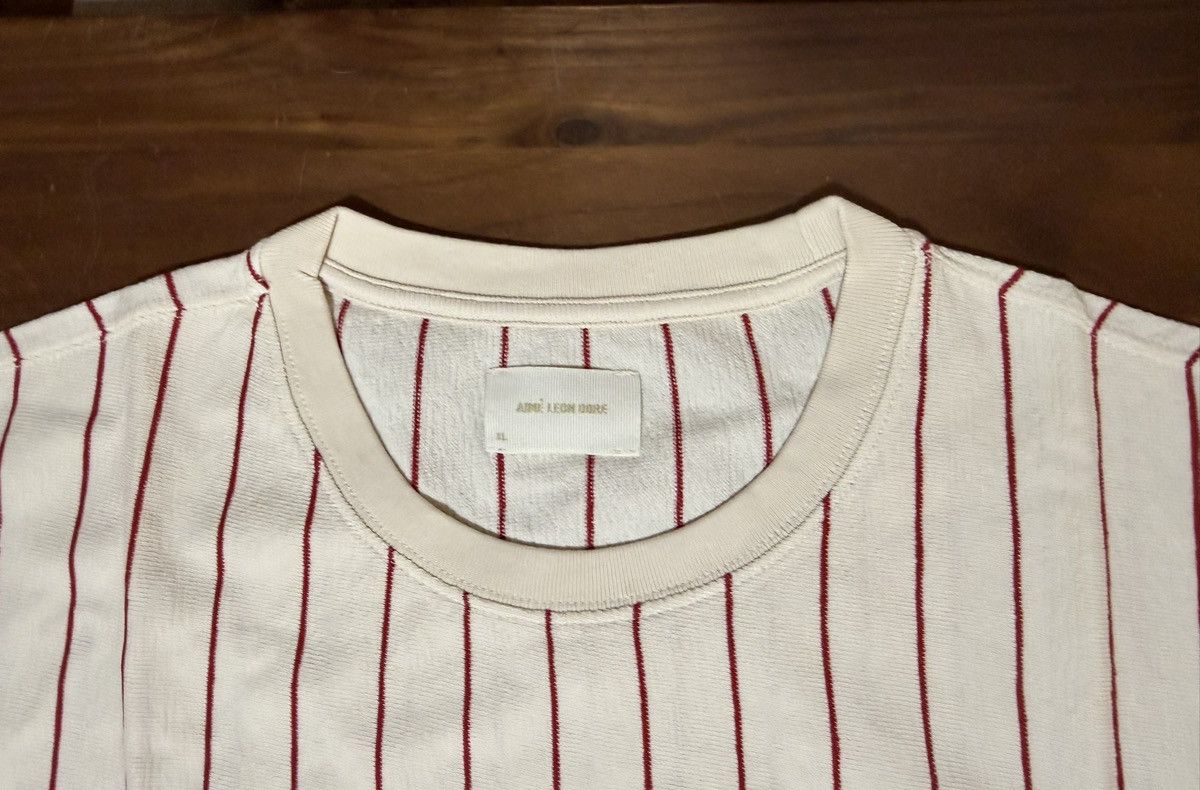 Aime Leon Dore Aimé Leon Dore Aime ALD Pinstripe Tee 'Pristine' (Cream) XL Size US XL / EU 56 / 4 - 4 Thumbnail