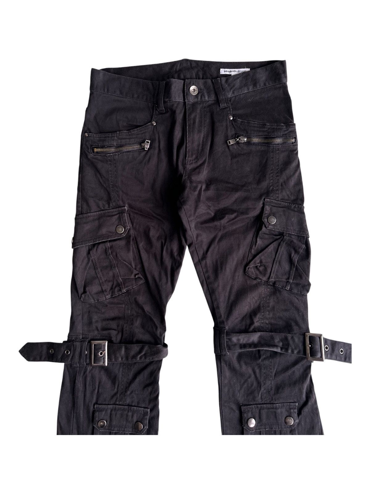 Roen SD 🇯🇵 Super Flare Bondage Strap Parachute Stretch Pant Size US 31 - 3 Thumbnail