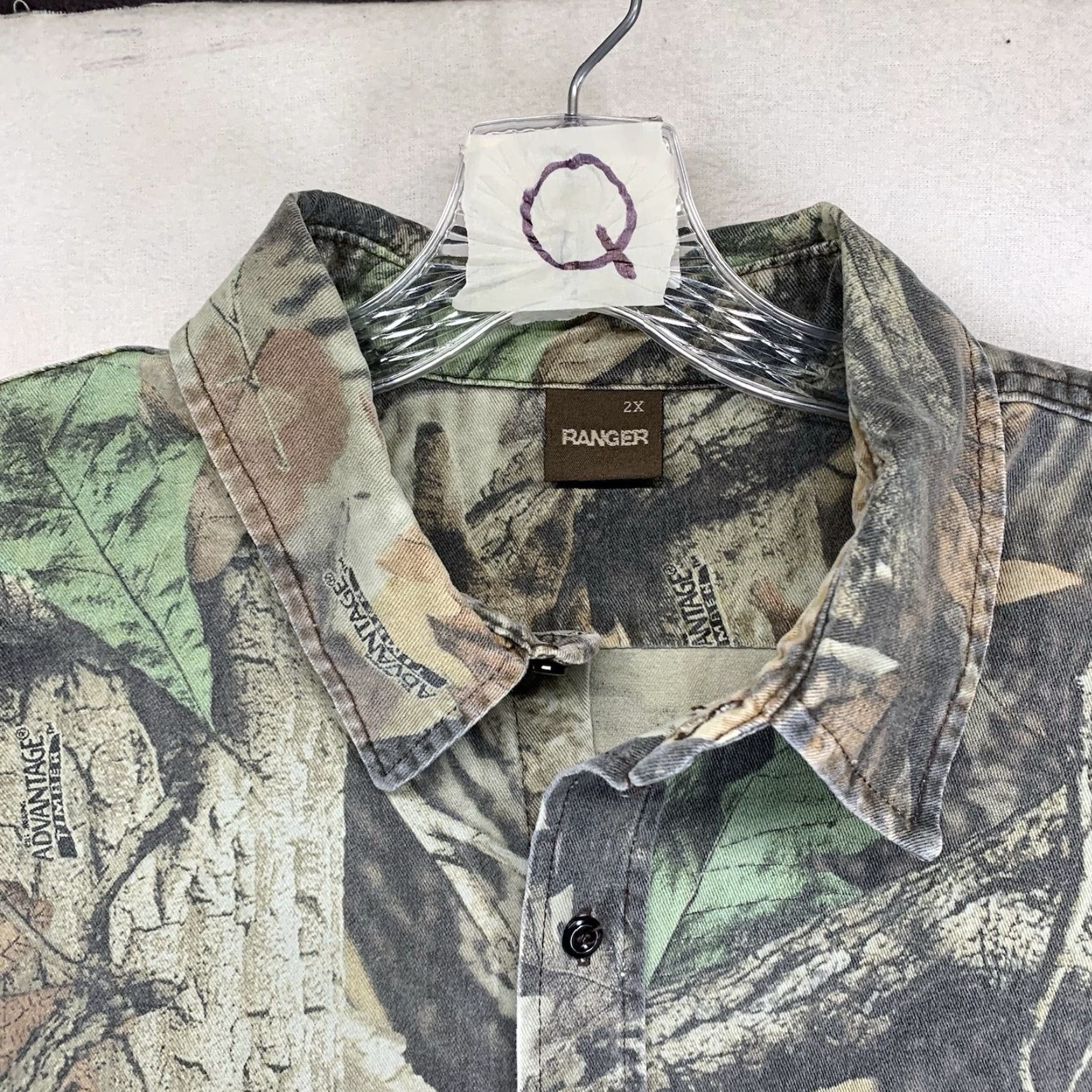 Vintage VINTAGE Ranger Camo Button Shirt Men 2XL Long Sleeve Cotton Casual Outdoor Hunting Size US XXL / EU 58 / 5 - 4 Thumbnail