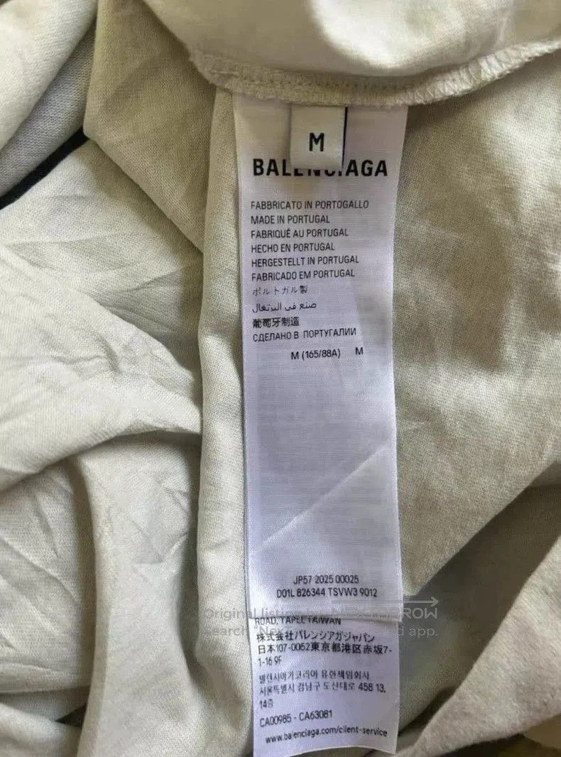 Balenciaga Balenciaga White Ruched Graphic T-shirt. Size US M / EU 48-50 / 2 - 3 Thumbnail
