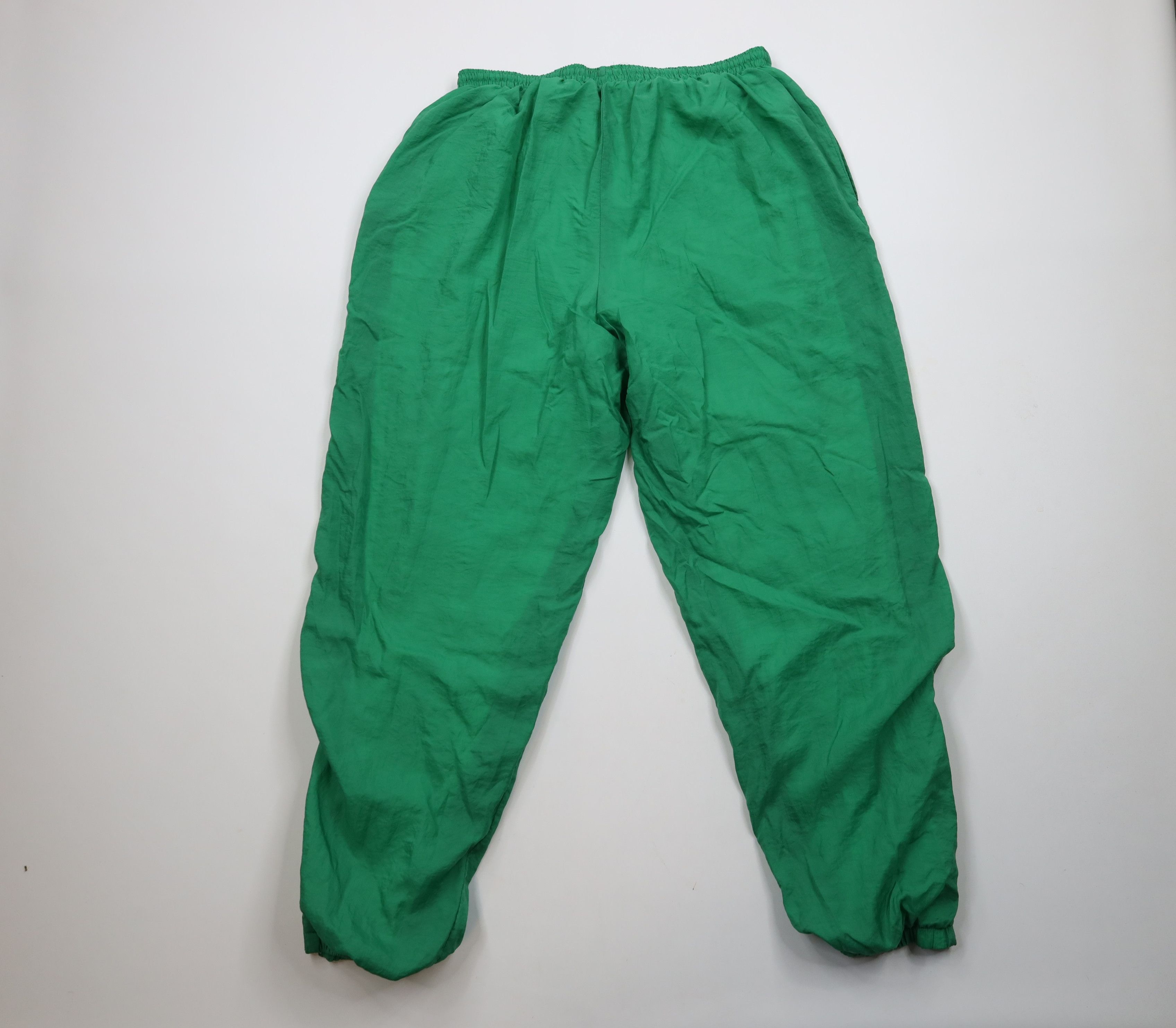 Nike × Vintage Vintage 90s Nike Scott Mini Swoosh Lined Joggers Pants Green Size US 38 / EU 54 - 9 Thumbnail
