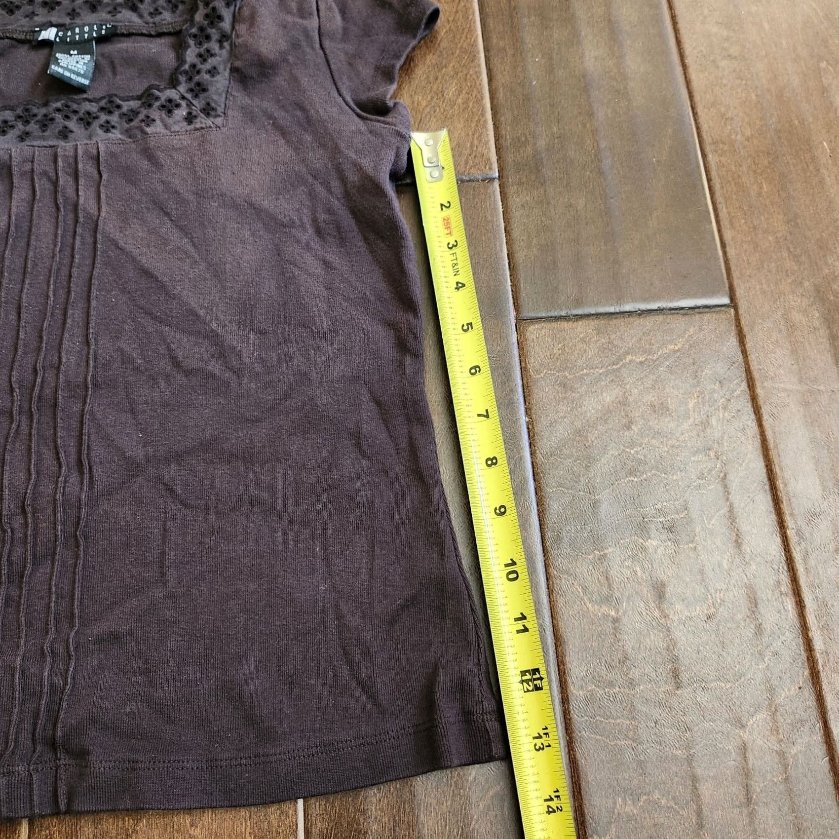 Joe Browns Browns Carole Little Short Sleeve Top - Shirt M Juniors Brown Women Regular 100% Cotton Solid All Seasons Lightweight Casual Business Travel - Adults? Size M / US 6-8 / IT 42-44 - 6 Thumbnail
