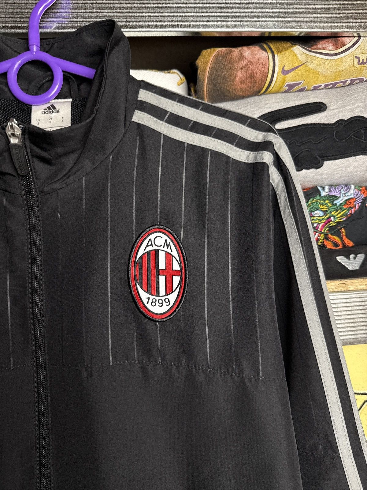 Adidas Vintage Adidas AC MIlan Football Jacket Soccer Mens Size US S / EU 44-46 / 1 - 5 Thumbnail