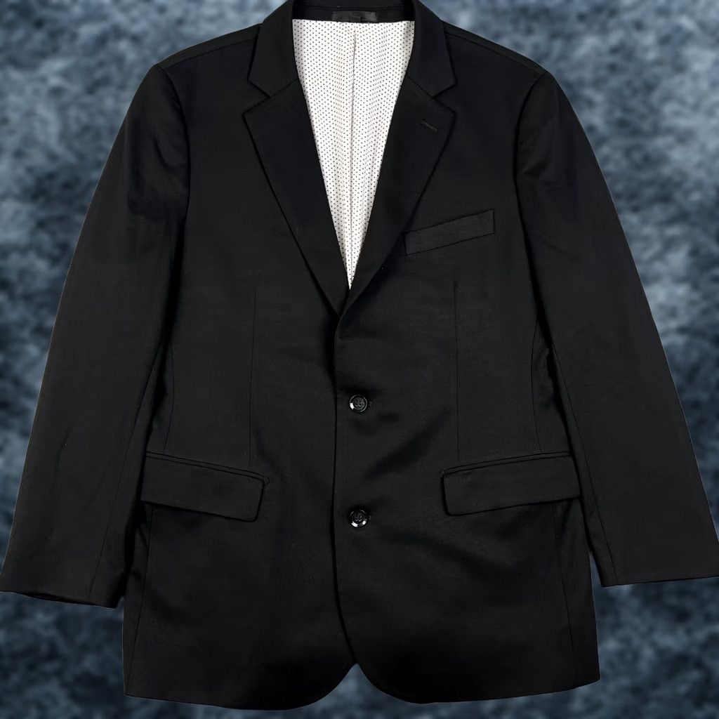 Vintage State & Liberty Blazer Sport Coat Stretch Performance Men 42R Black Surgeon Cuff Blazer Size 42R - 1 Thumbnail