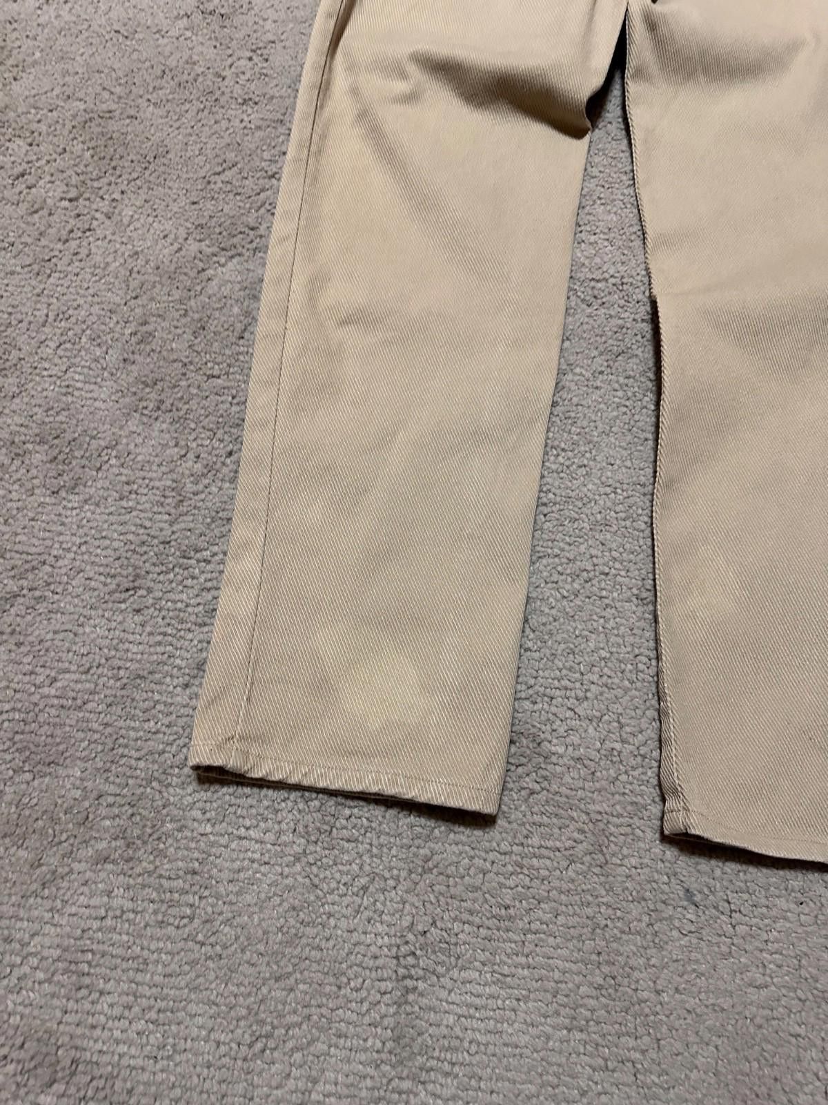 Yves Saint Laurent 90s Yves Saint Laurent YSL Logo Beige Pants Jeans Vntg 32/32 Size US 32 / EU 48 - 3 Thumbnail