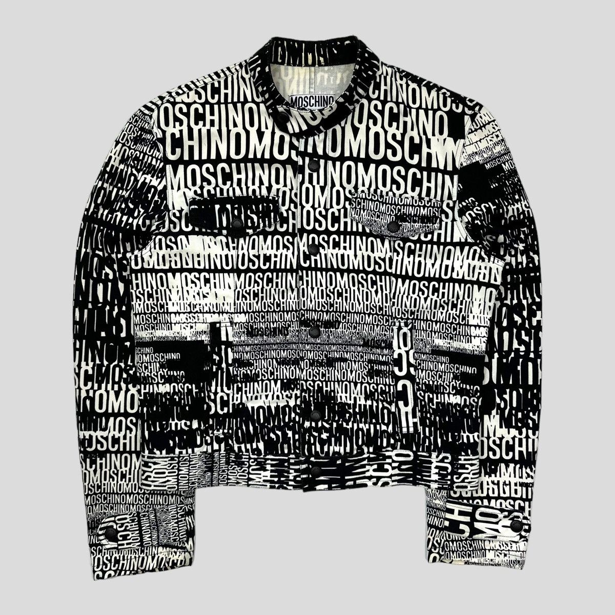 image of Moschino Jeans 1996 Crazy Jacket - It50 (M) in White, Men's (Size Medium)