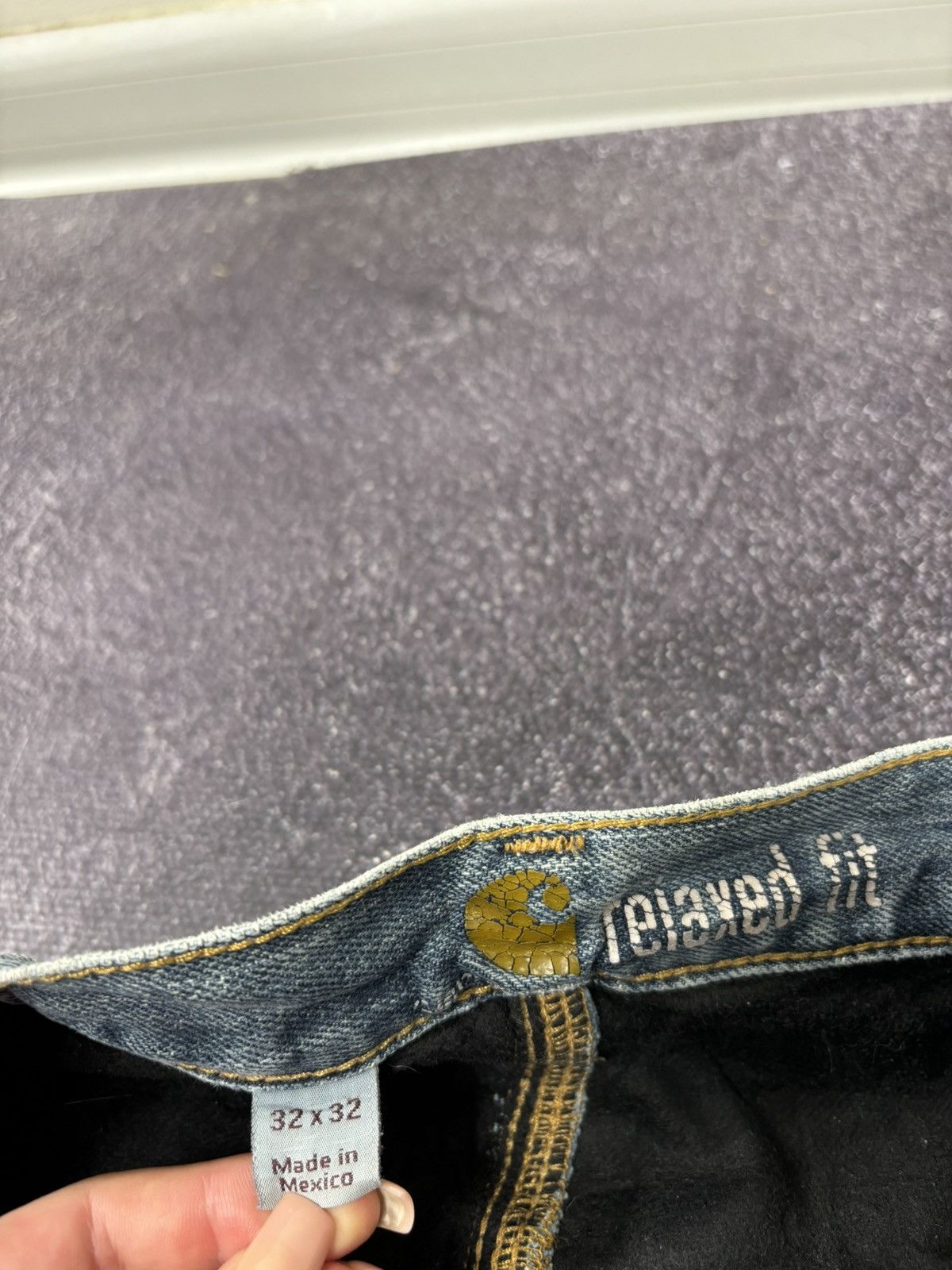 Carhartt Vintage Carhartt Relaxed Fit Blue Work Denim Hype Jeans Size US 32 / EU 48 - 17 Thumbnail