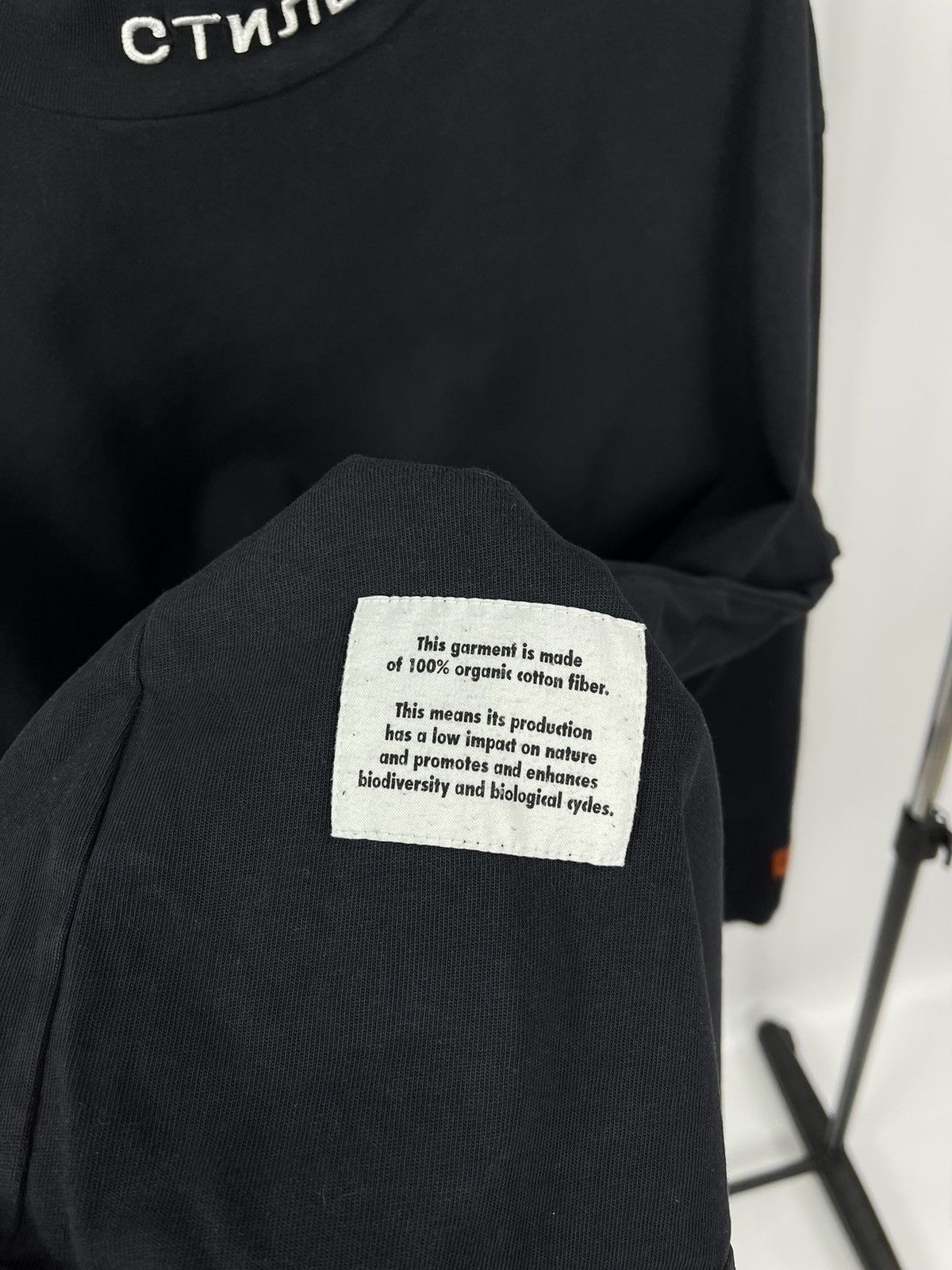 Heron Preston Heron Preston Long Sleeve Heavy Weight Mock Turtle M Black Size US M / EU 48-50 / 2 - 5 Thumbnail