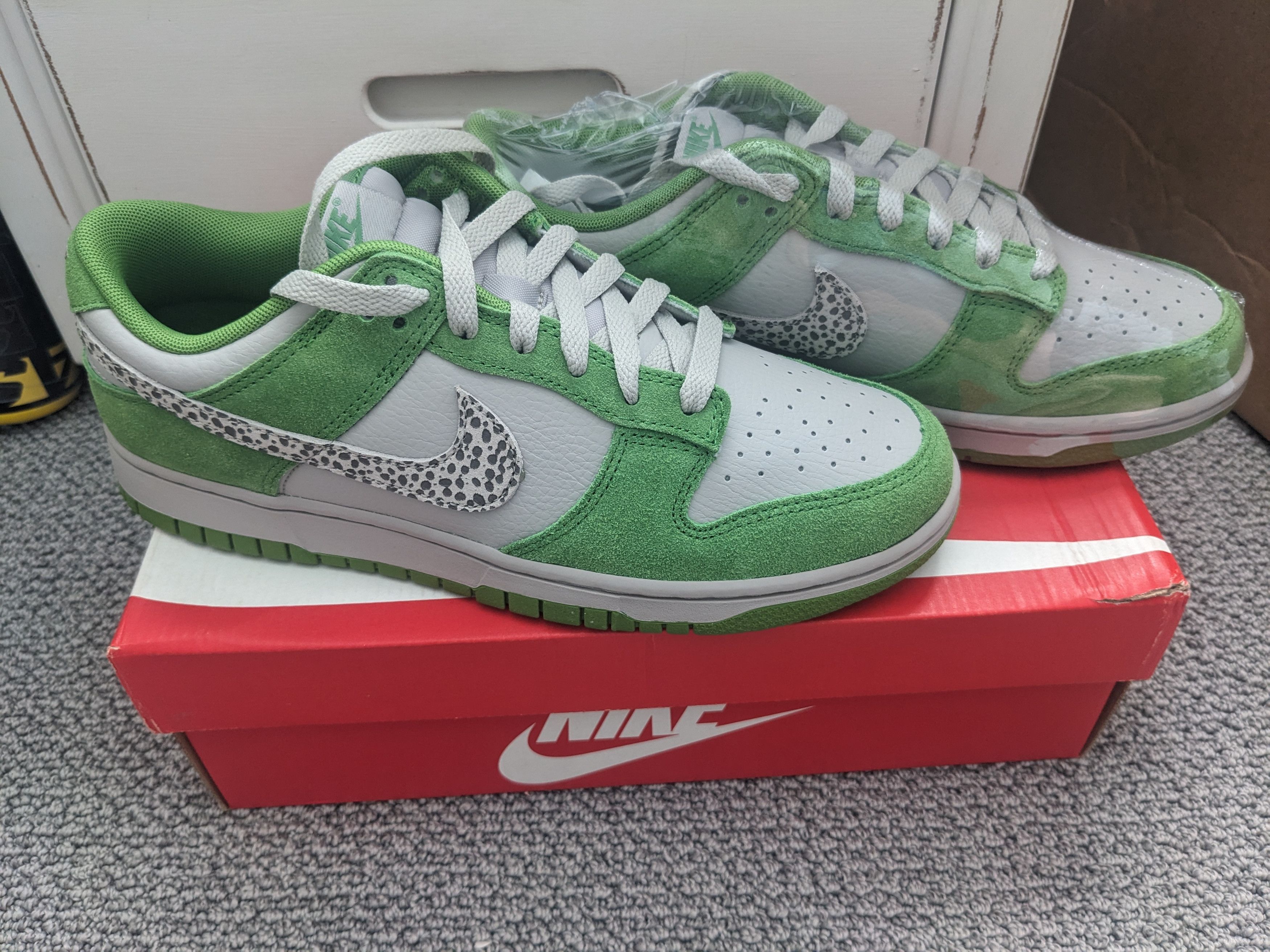 Nike Nike Dunk Low AS Safari Swoosh-Chlorophyll Size US 8 / EU 41 - 7 Thumbnail