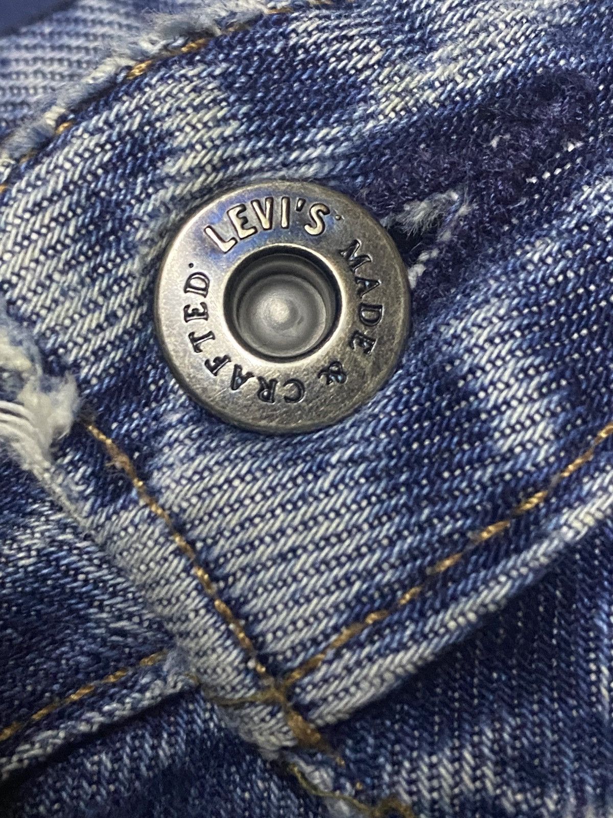 Levi's Made & Crafted Vintage Levis Made & Craft Distressed Tack Slim Jeans Size US 34 / EU 50 - 11 Thumbnail