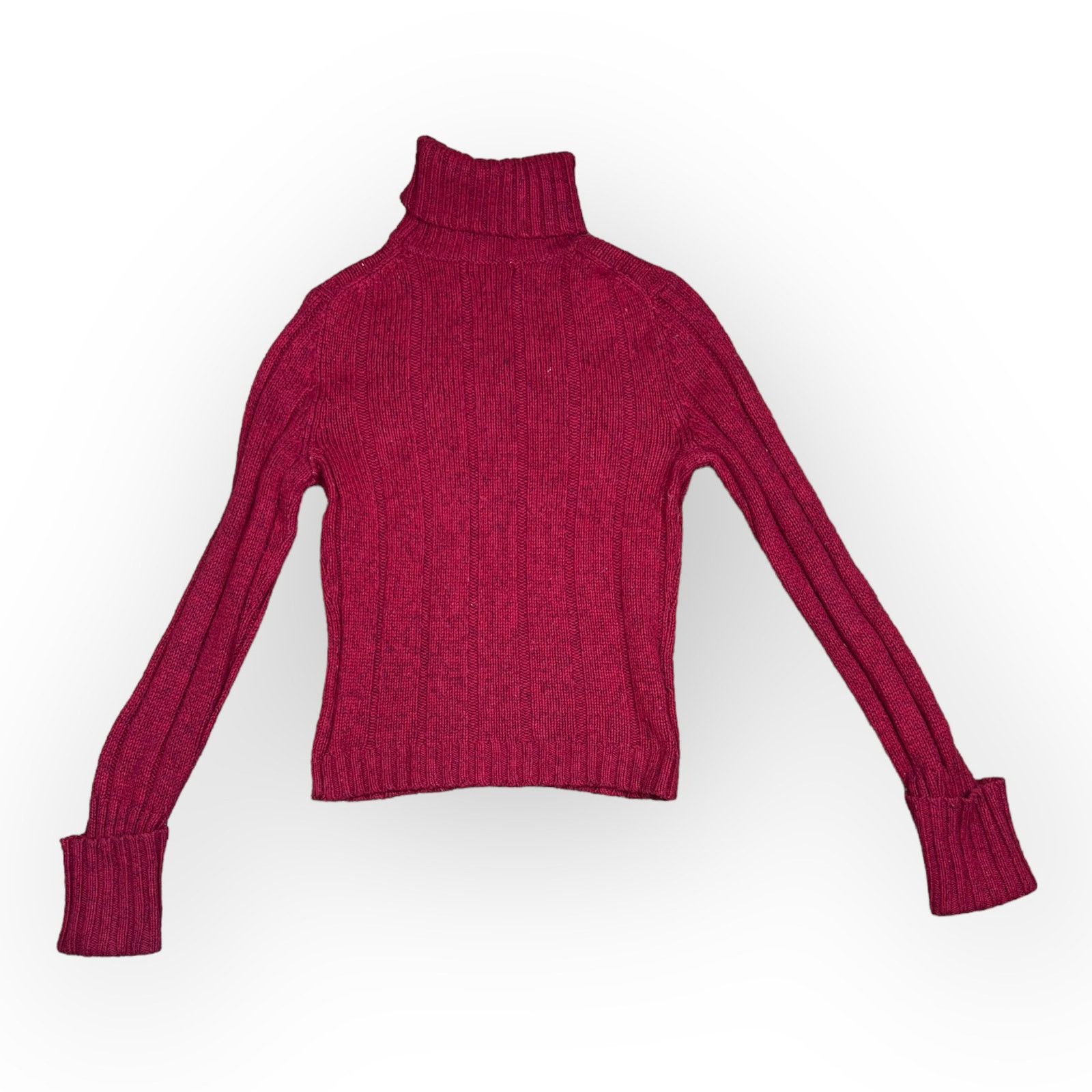 Express Vintage Express Red Turtleneck Sweater | Y2K Size S / US 4 / IT 40 - 7 Thumbnail