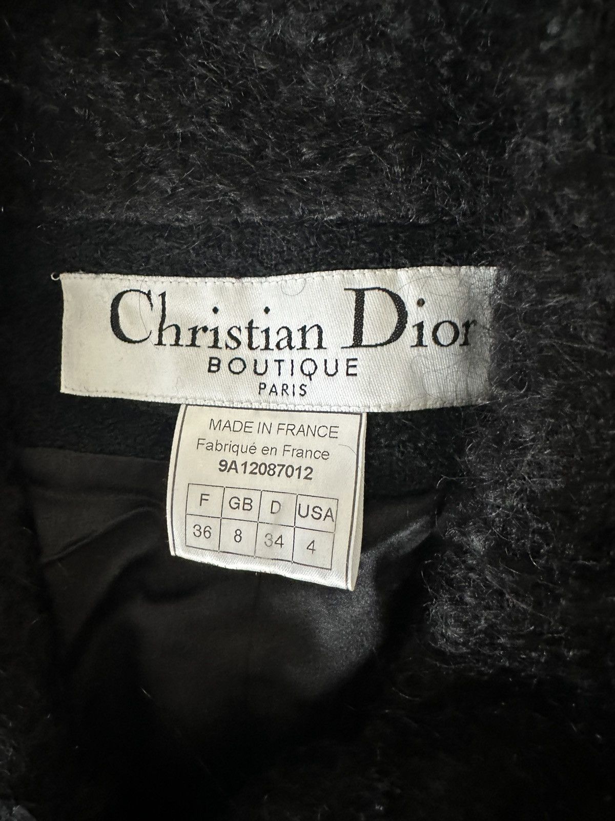 Dior Archive Christian Dior Fall 1999 Wool Coat Galliano Size S / US 4 / IT 40 - 3 Thumbnail