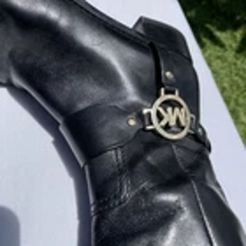 Michael Kors Michael Kors Black Leather Hamilton Riding Boots Sz 6 M Size US 6 / IT 36 - 3 Thumbnail
