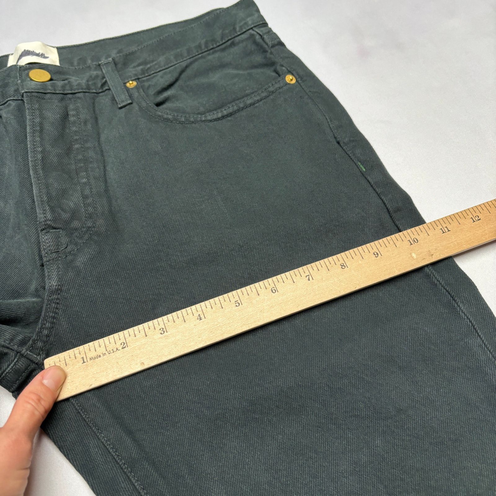 Sid Mashburn $195 Sid Mashburn Straight Leg Jeans Men's 32x30 Black Denim Size US 32 / EU 48 - 7 Thumbnail