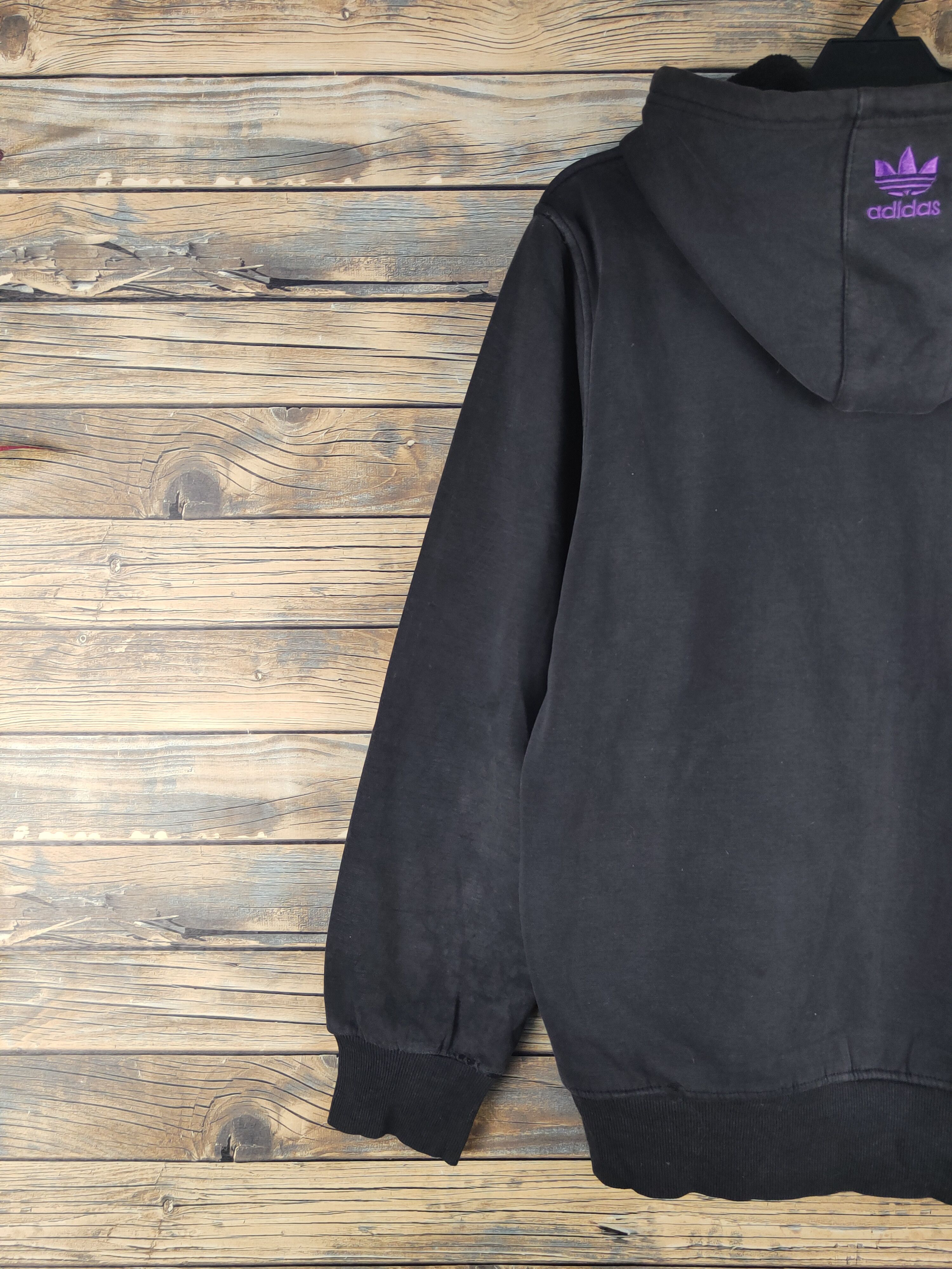 Adidas DL Adidas Vintage Black Hoodie Sweaters #S2804 Size US XL / EU 56 / 4 - 9 Thumbnail