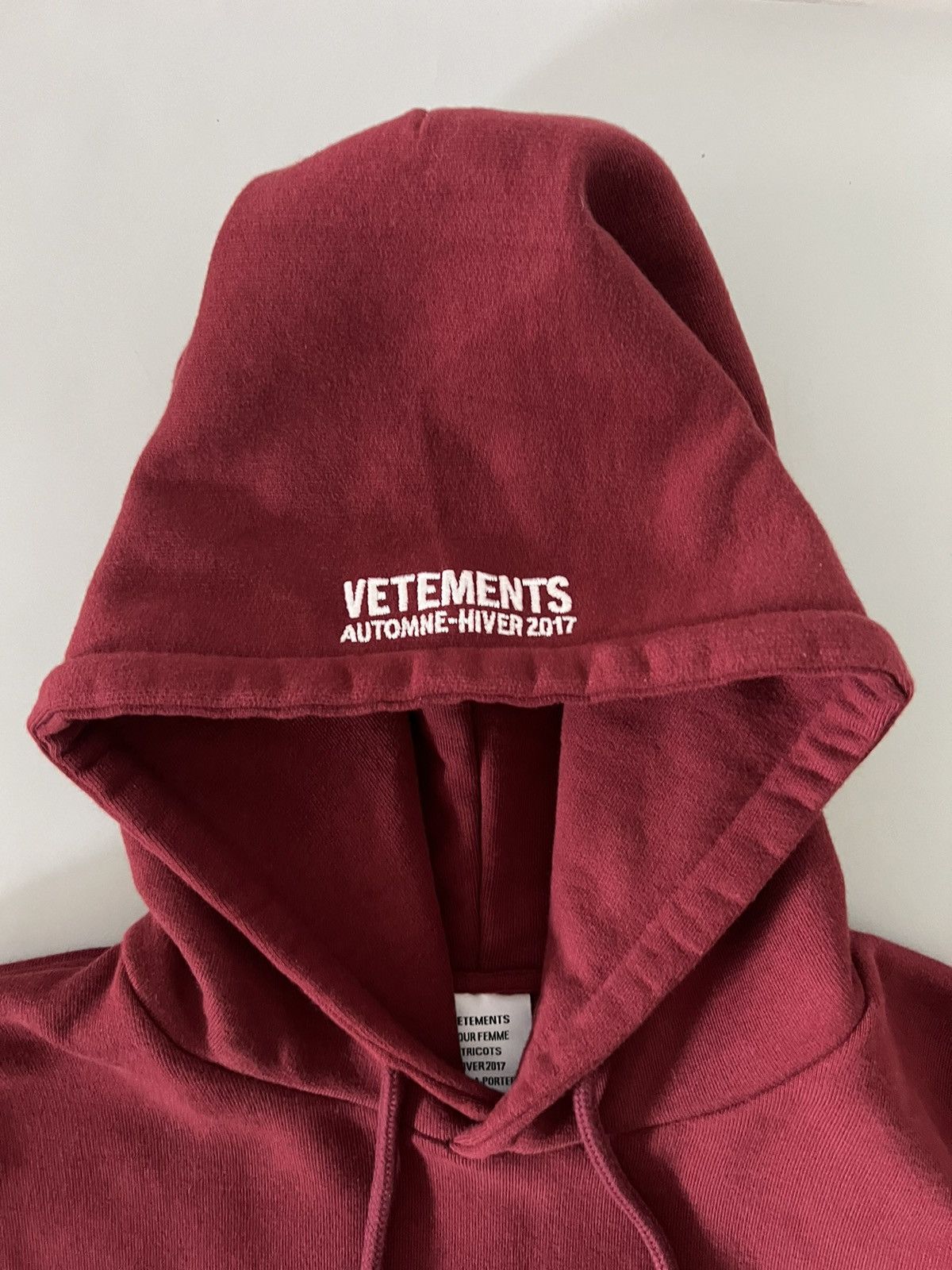 Vetements Vetements “May The Bridges I Burn” Cropped Hoodie Size US L / EU 52-54 / 3 - 9 Thumbnail